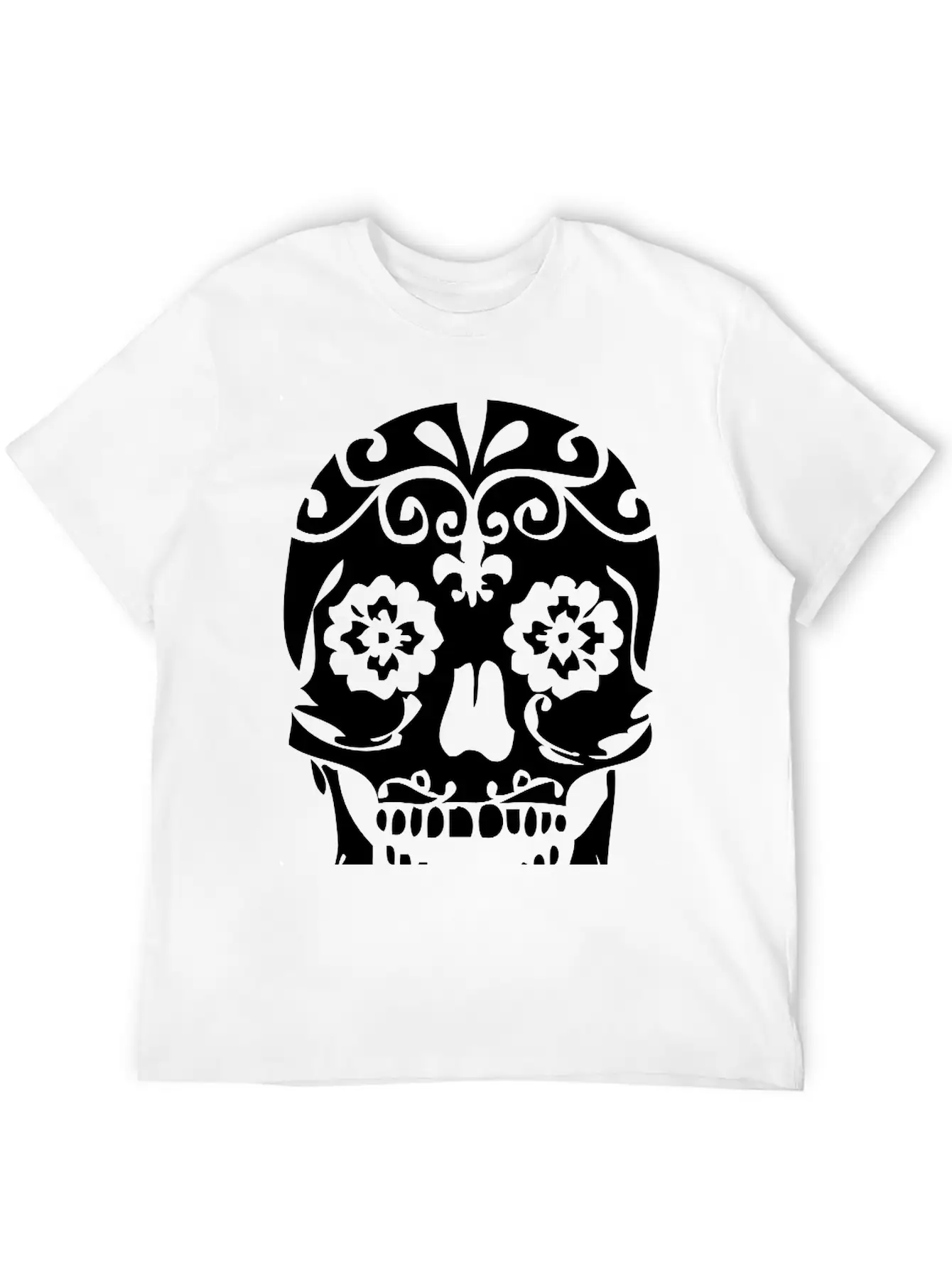 Paisley Skull Relaxed Everyday Tee – Lightweight And Durable Cotton