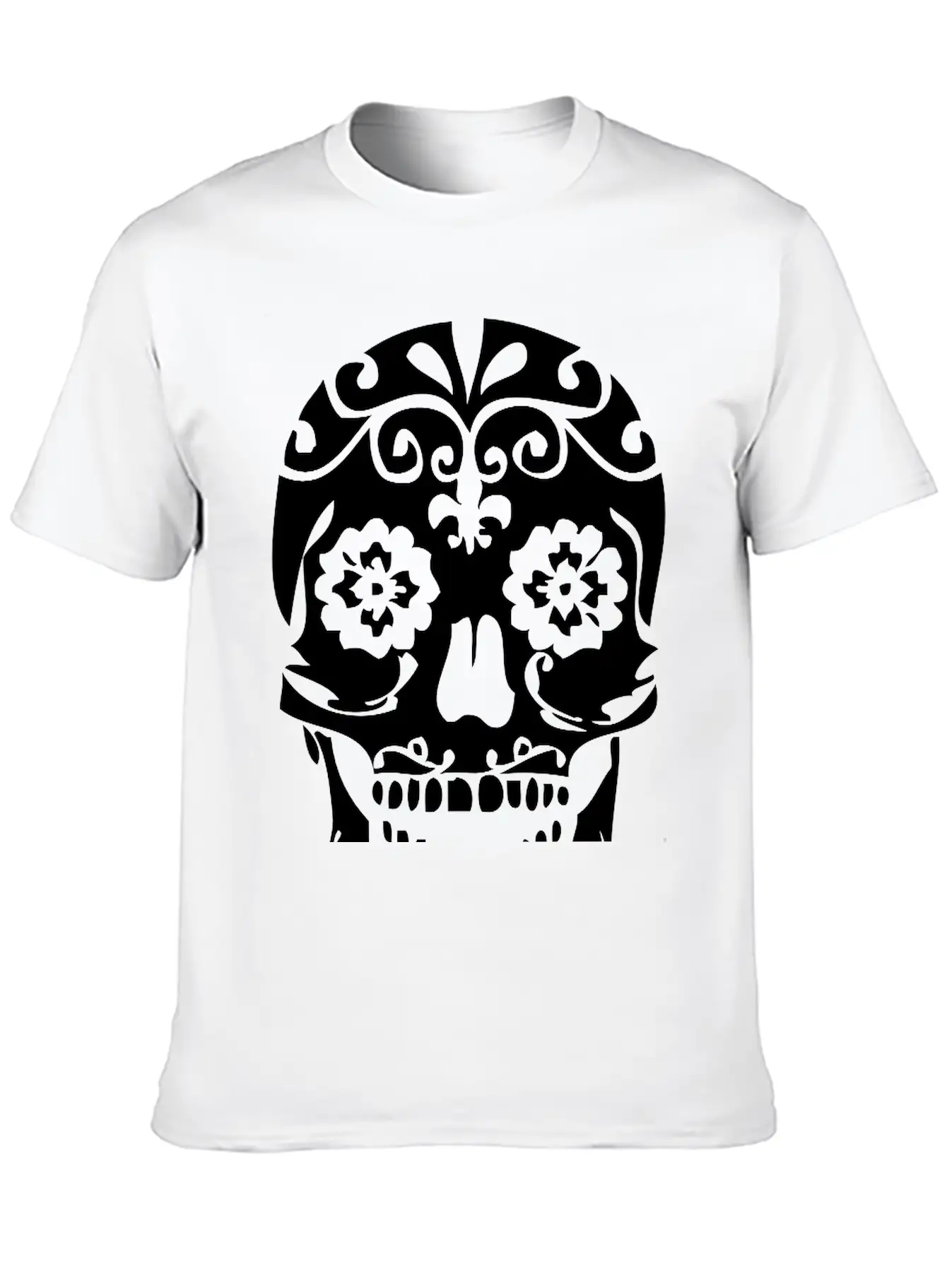 Paisley Skull Relaxed Everyday Tee – Lightweight And Durable Cotton