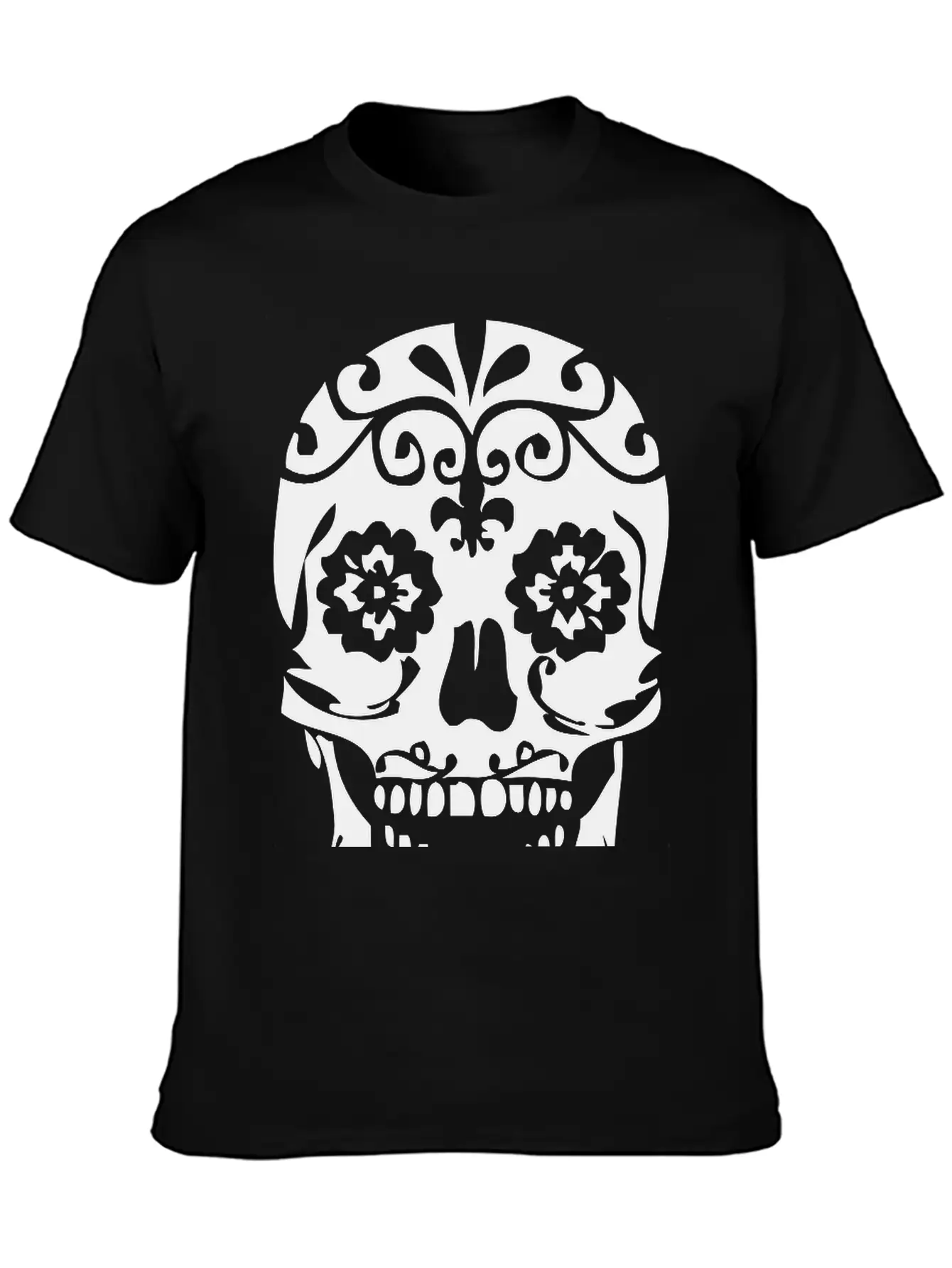 Paisley Skull Relaxed Everyday Tee – Lightweight And Durable Cotton
