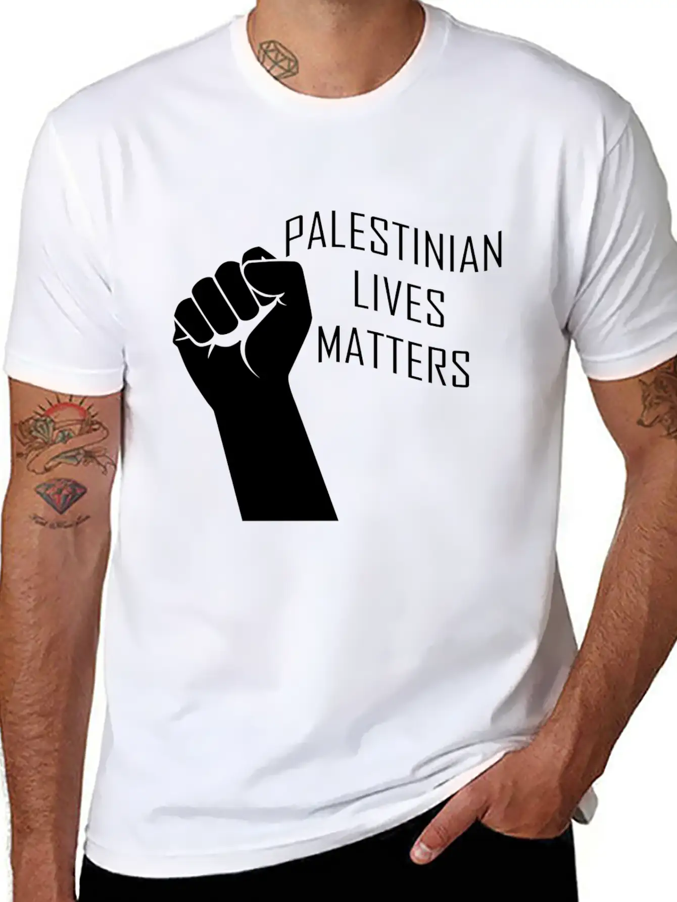 PALESTINIAN LIVES MATTERS Essential Cotton Tee For Daily Outfits – Unisex Style