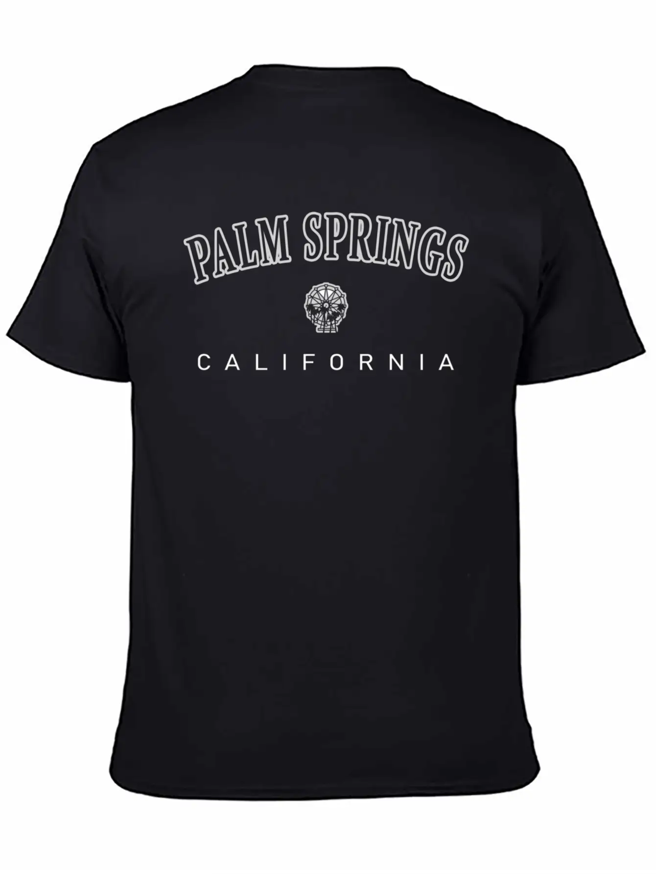 Palm Springs California Ferris Wheel Palm Trees Soft Cotton Short Sleeve Tee – Unisex Wardrobe Staple