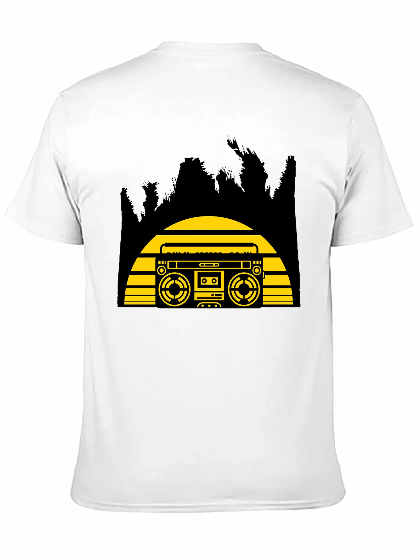 Palmen Urlaub Ghettoblaster Sonne Strand Meer Feri Lightweight Cotton T-Shirt – Daily Comfort Graphic Shirt