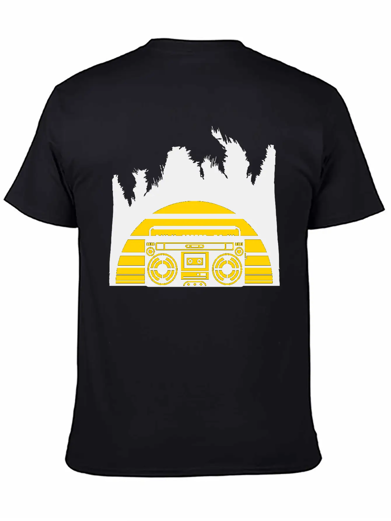 Palmen Urlaub Ghettoblaster Sonne Strand Meer Feri Lightweight Cotton T-Shirt – Daily Comfort Graphic Shirt