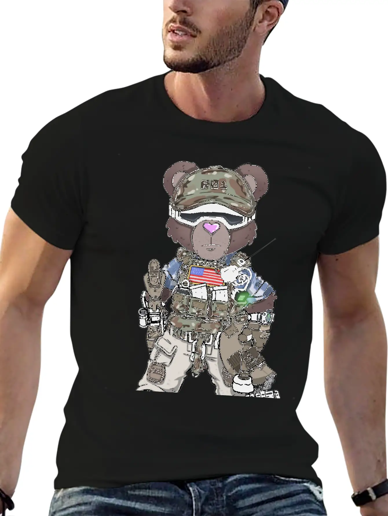 Panda Bear KABLE Unisex Casual T-Shirt – Clean Design For Daily Comfort