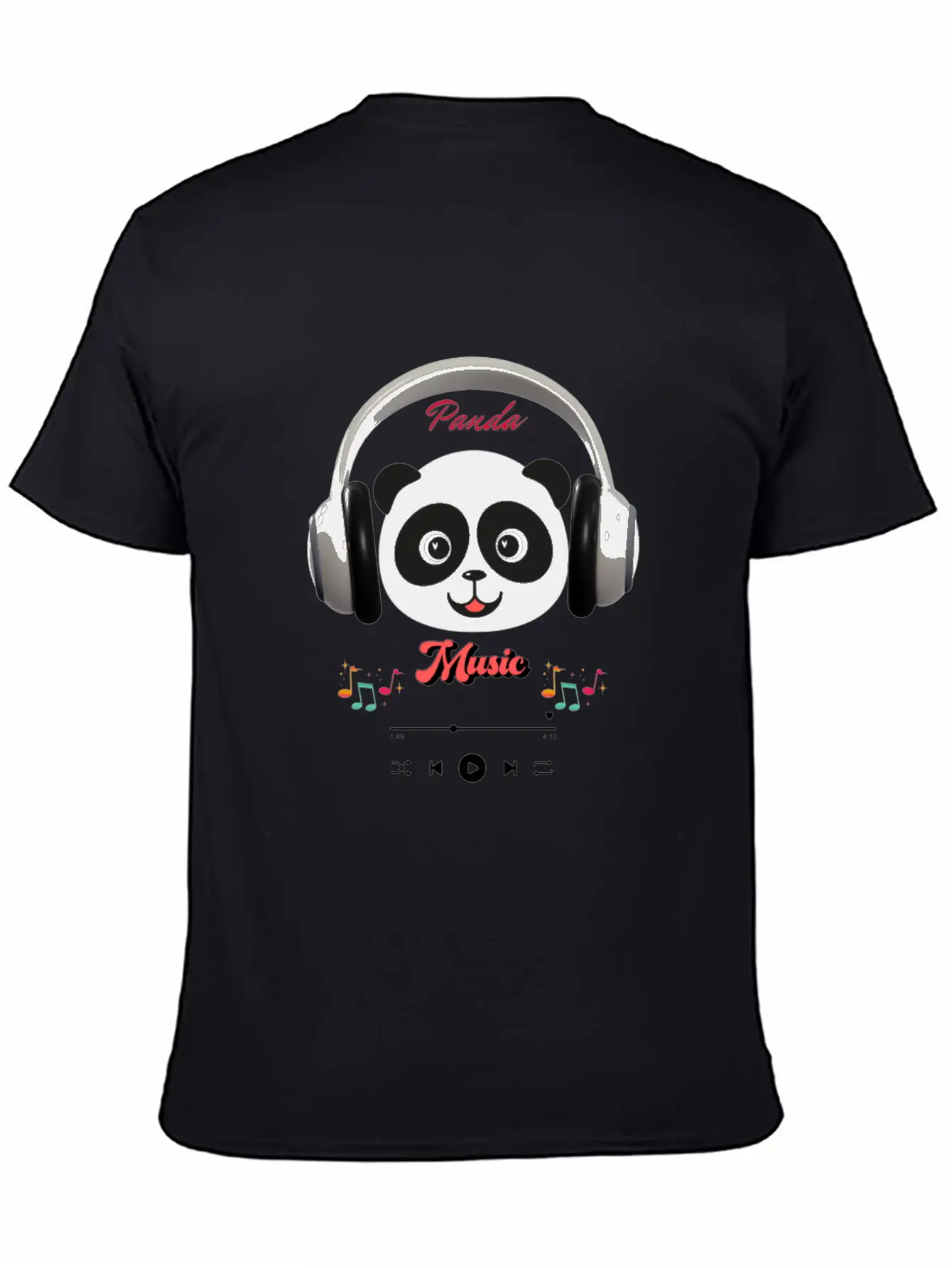 Panda Music Modern Fit Casual T-Shirt – Clean And Versatile Design