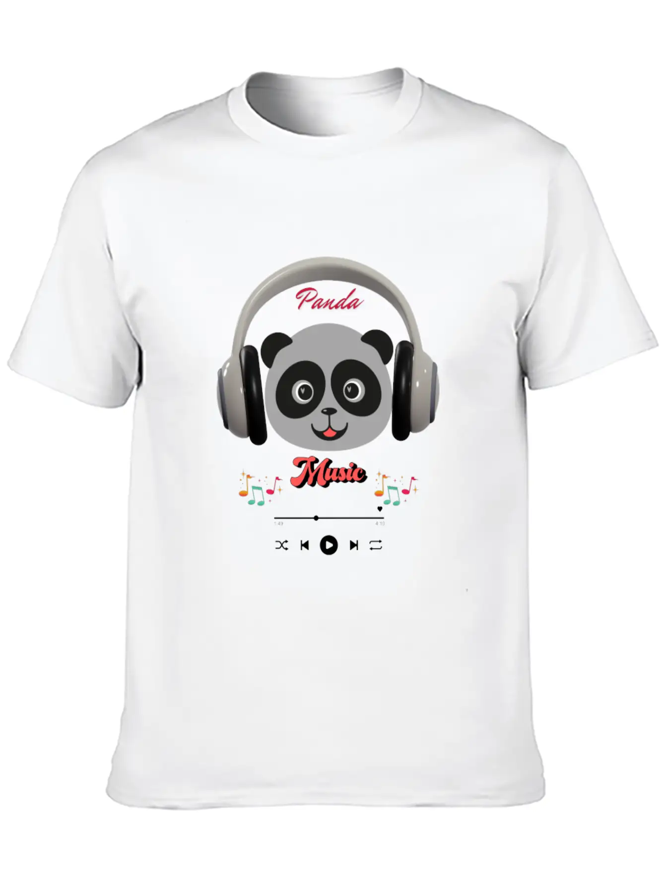 Panda Music Modern Fit Casual T-Shirt – Clean And Versatile Design