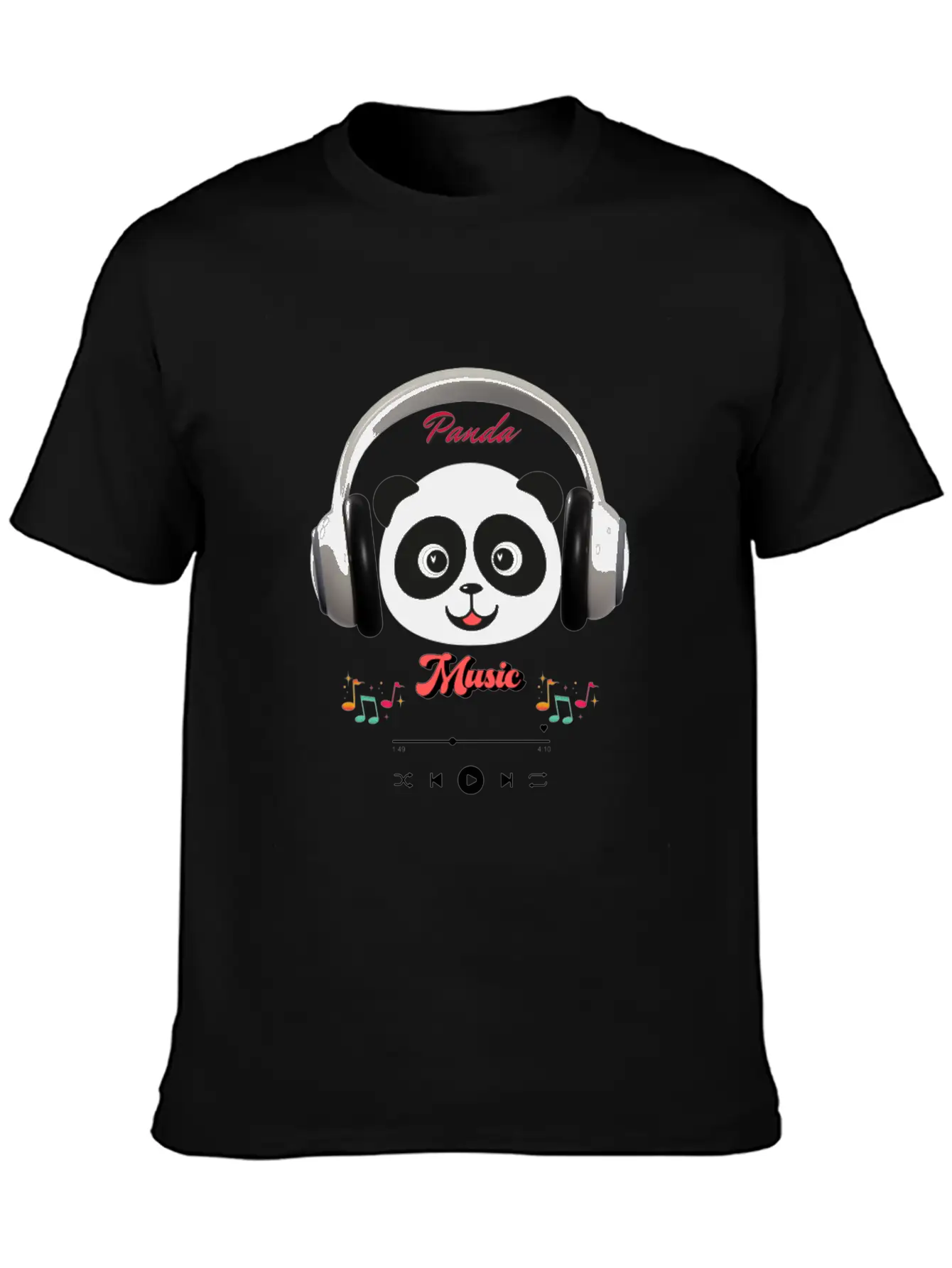 Panda Music Modern Fit Casual T-Shirt – Clean And Versatile Design