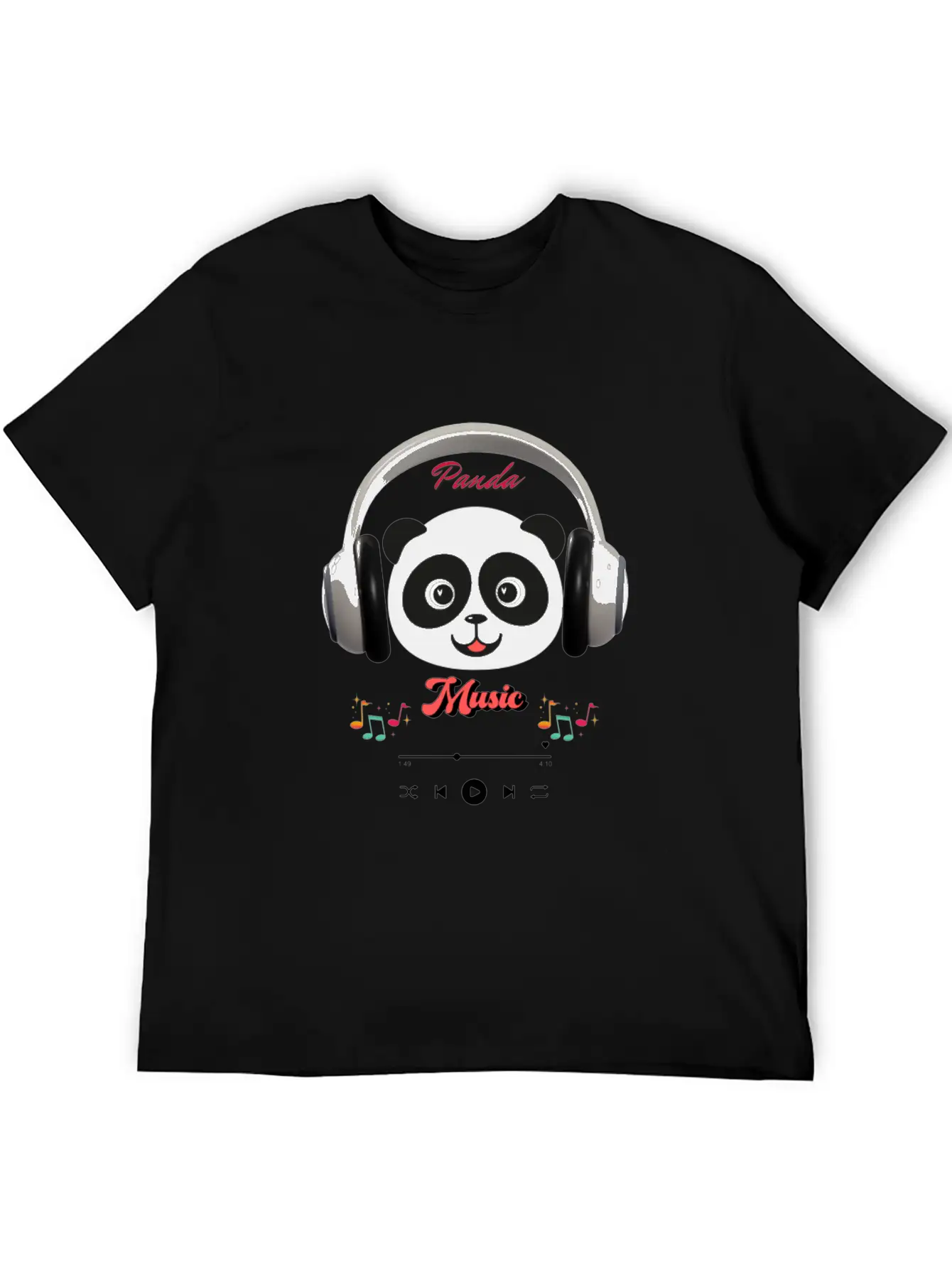 Panda Music Modern Fit Casual T-Shirt – Clean And Versatile Design