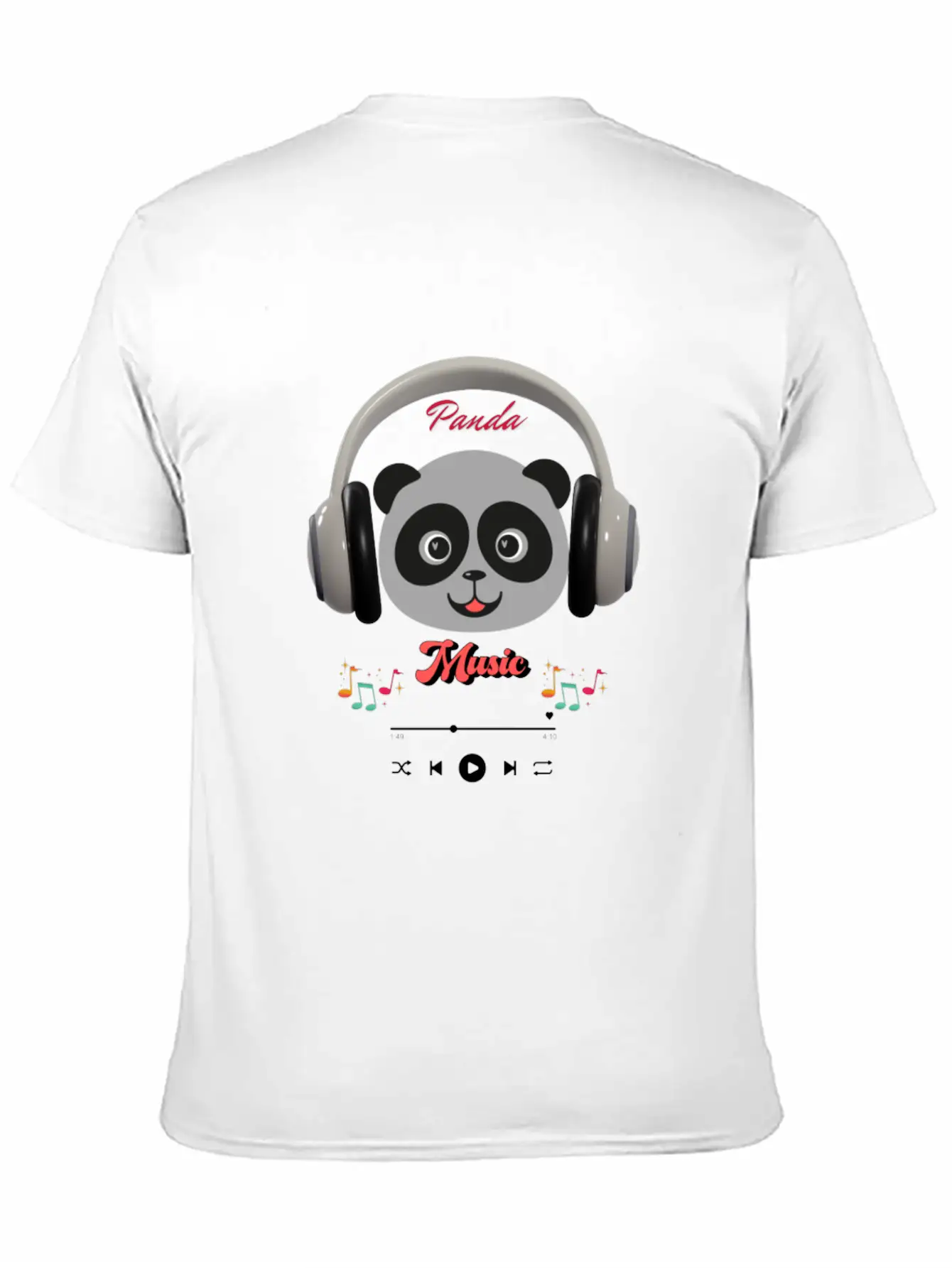 Panda Music Modern Fit Casual T-Shirt – Clean And Versatile Design