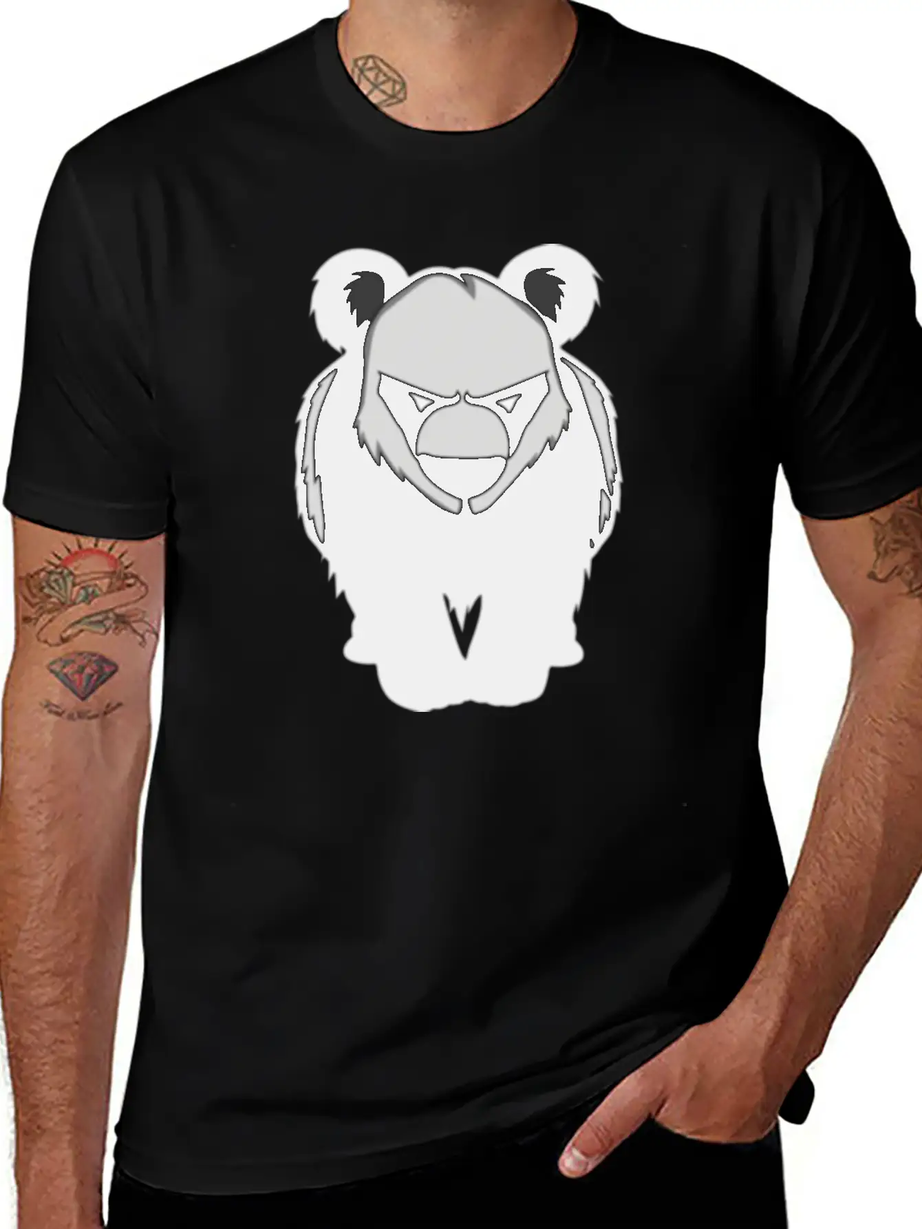 Panda Panda Panda Modern Fit Casual T-Shirt – Clean And Versatile Design