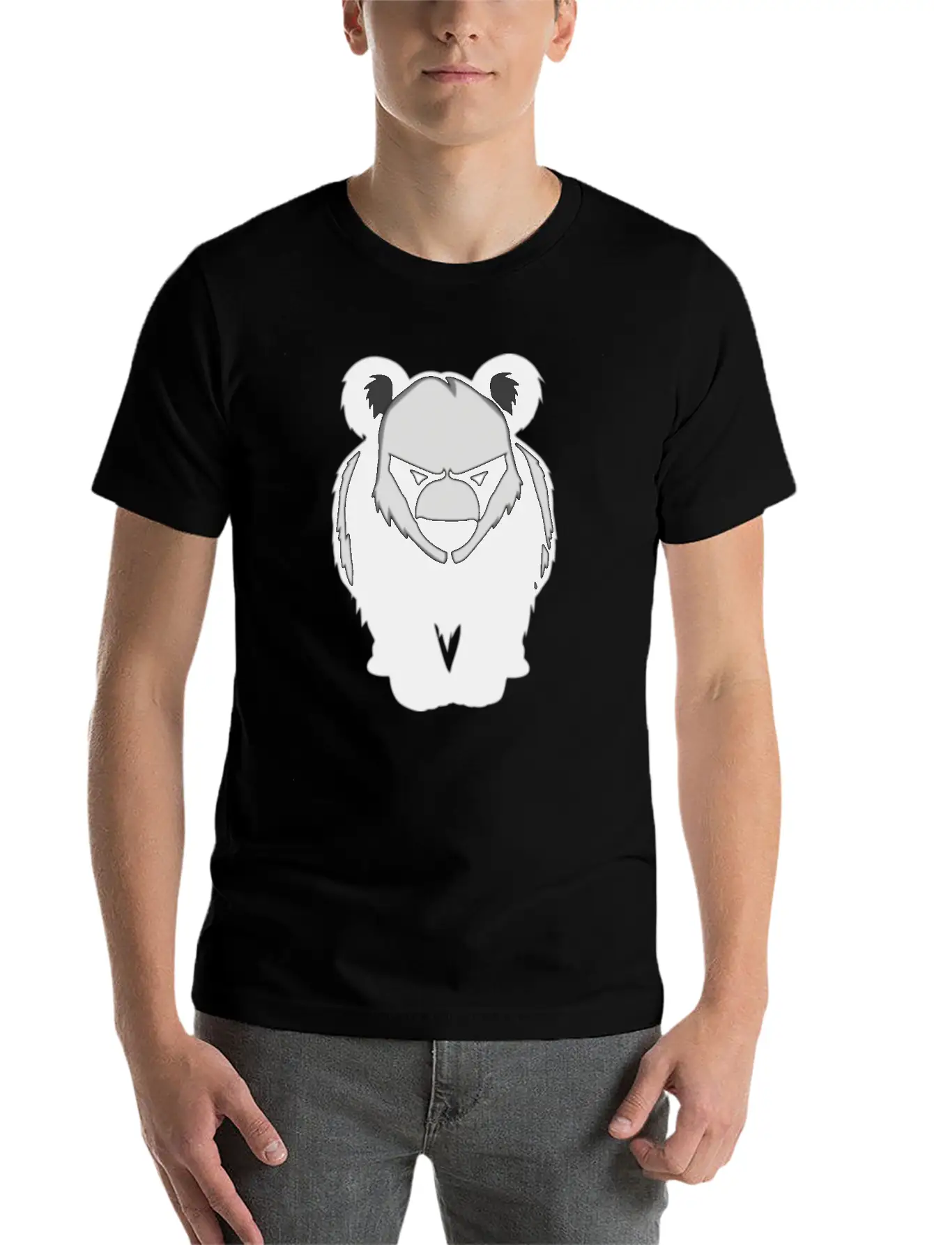 Panda Panda Panda Modern Fit Casual T-Shirt – Clean And Versatile Design