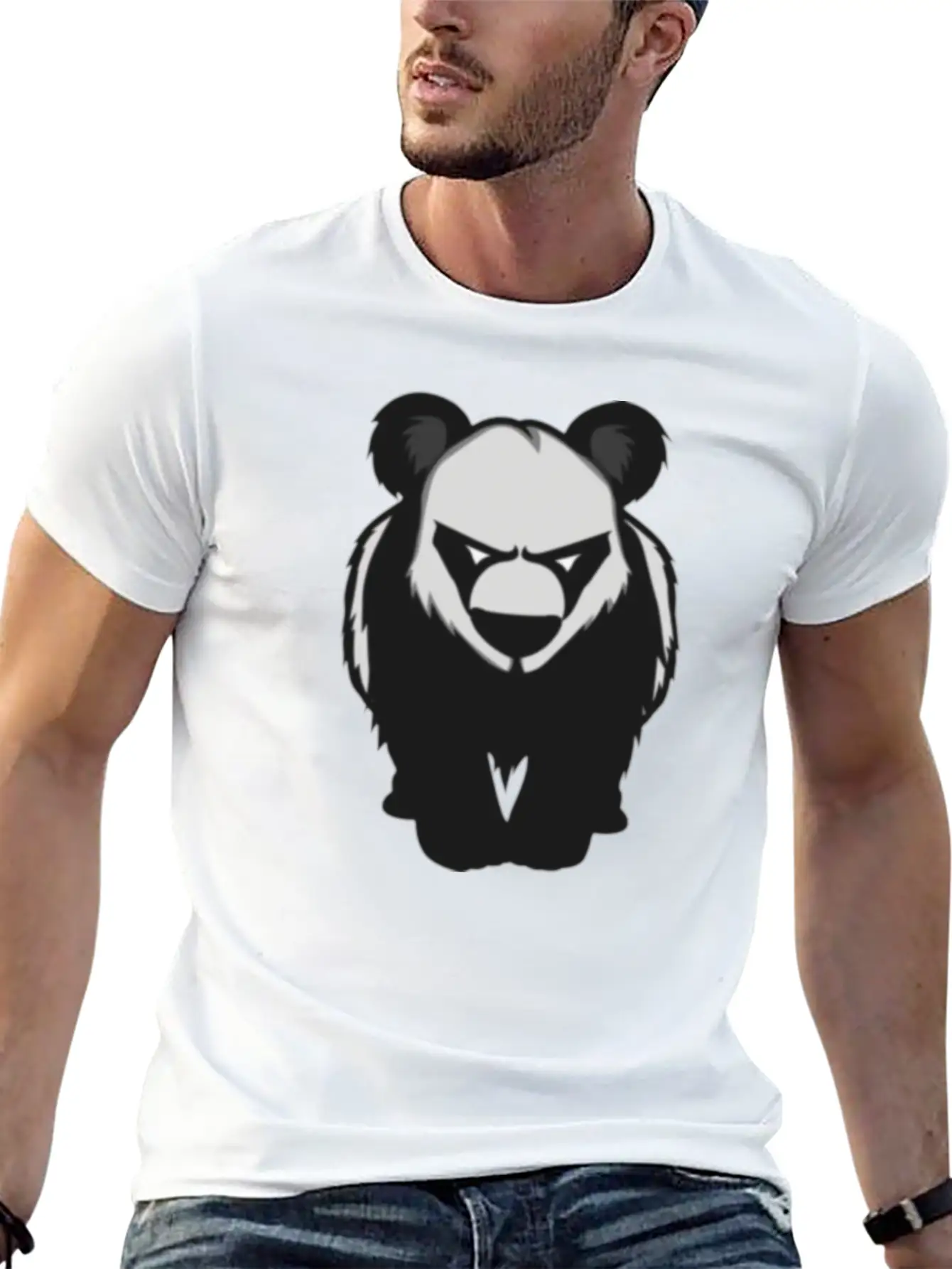 Panda Panda Panda Modern Fit Casual T-Shirt – Clean And Versatile Design