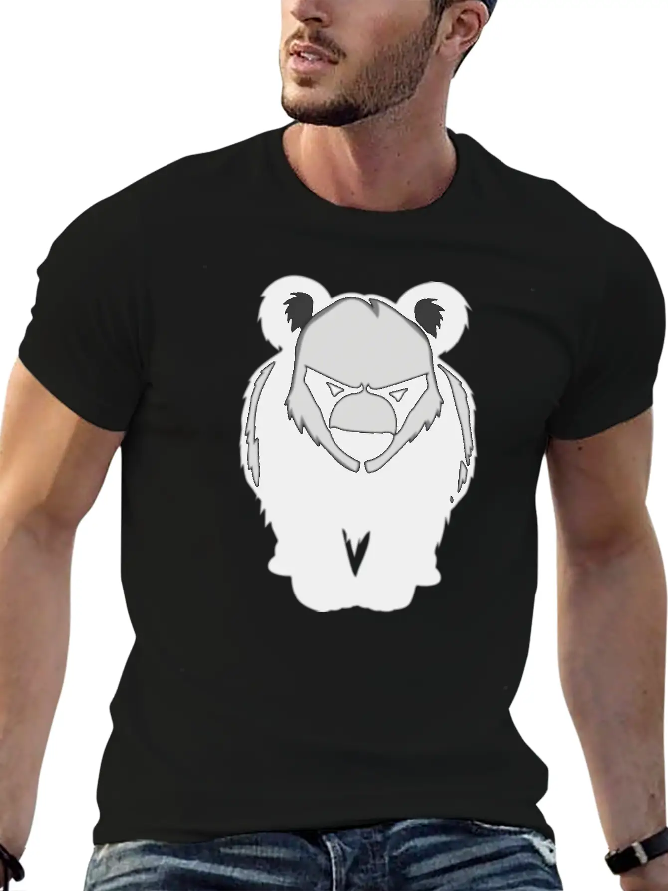 Panda Panda Panda Modern Fit Casual T-Shirt – Clean And Versatile Design