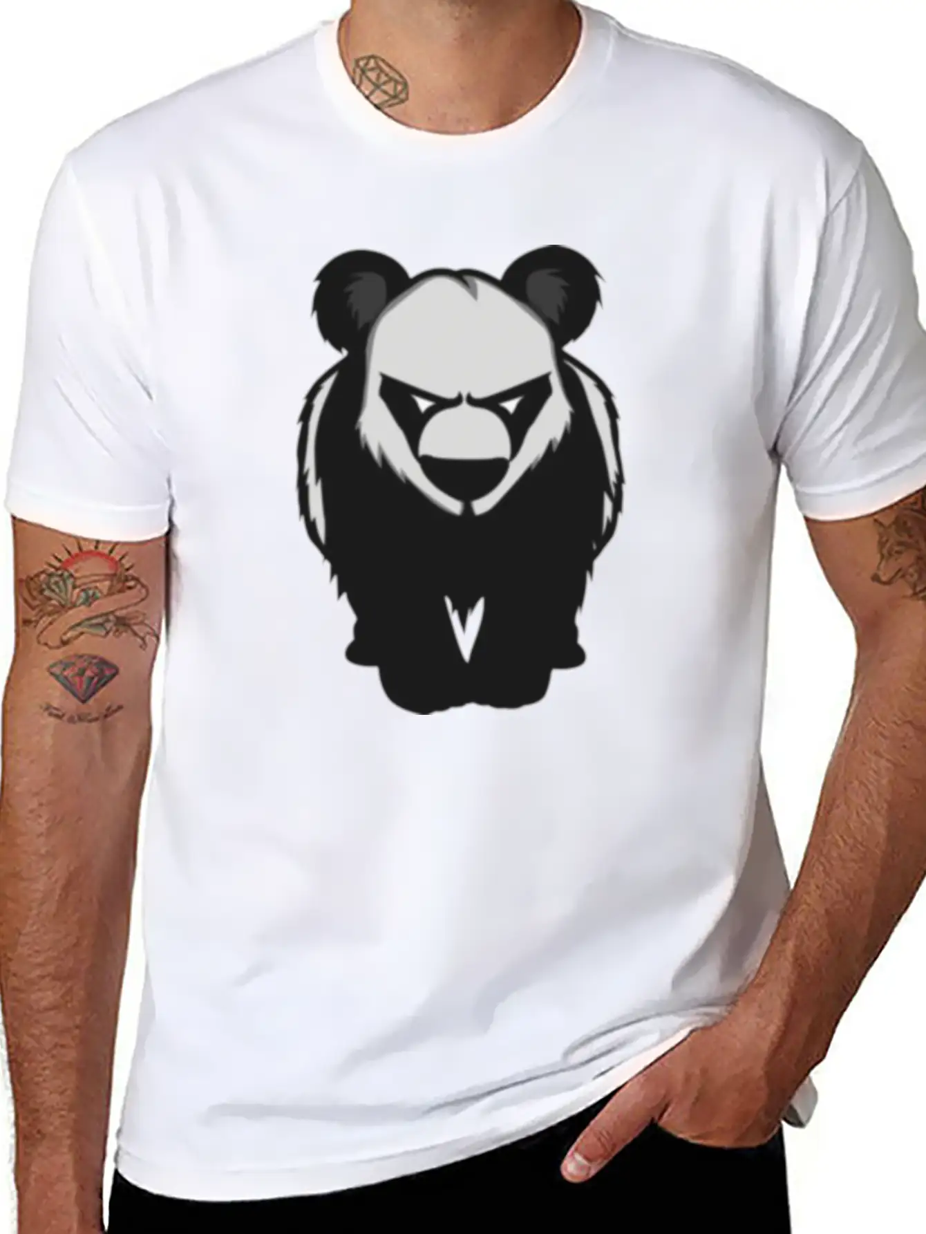 Panda Panda Panda Modern Fit Casual T-Shirt – Clean And Versatile Design