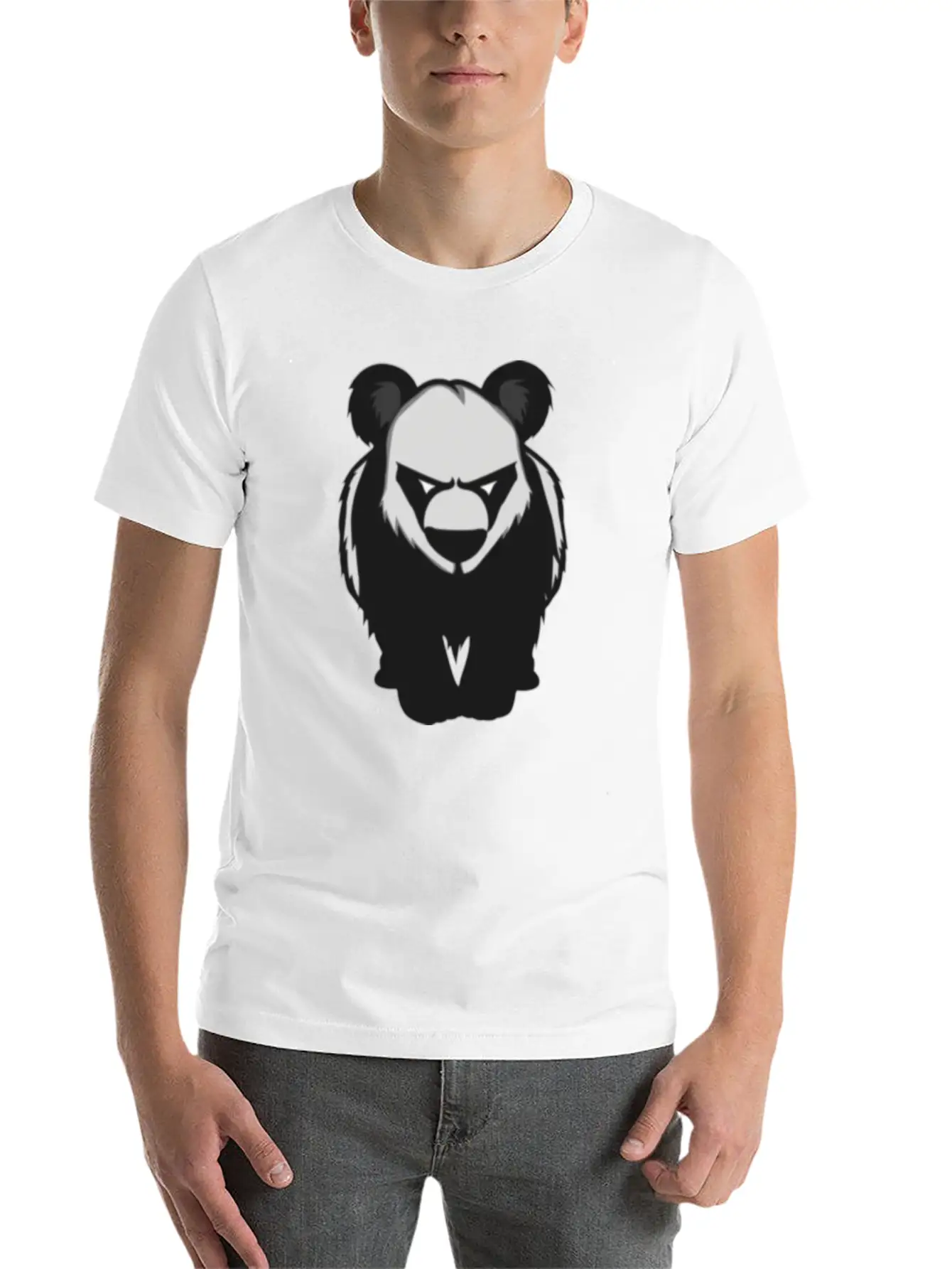 Panda Panda Panda Modern Fit Casual T-Shirt – Clean And Versatile Design