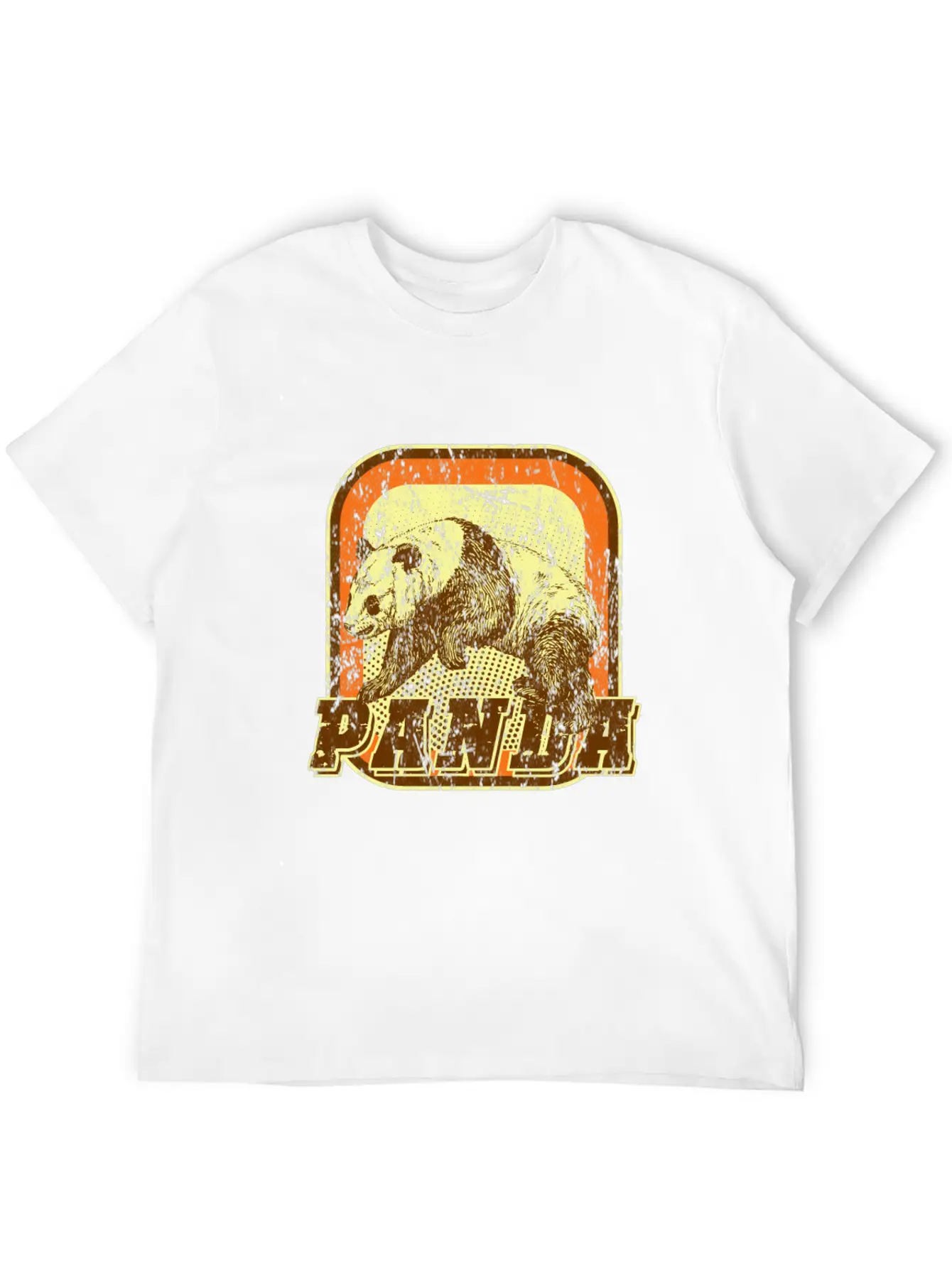 Panda Retro Classic Fit Graphic Tee For Daily Comfort – Unisex Cotton Shirt