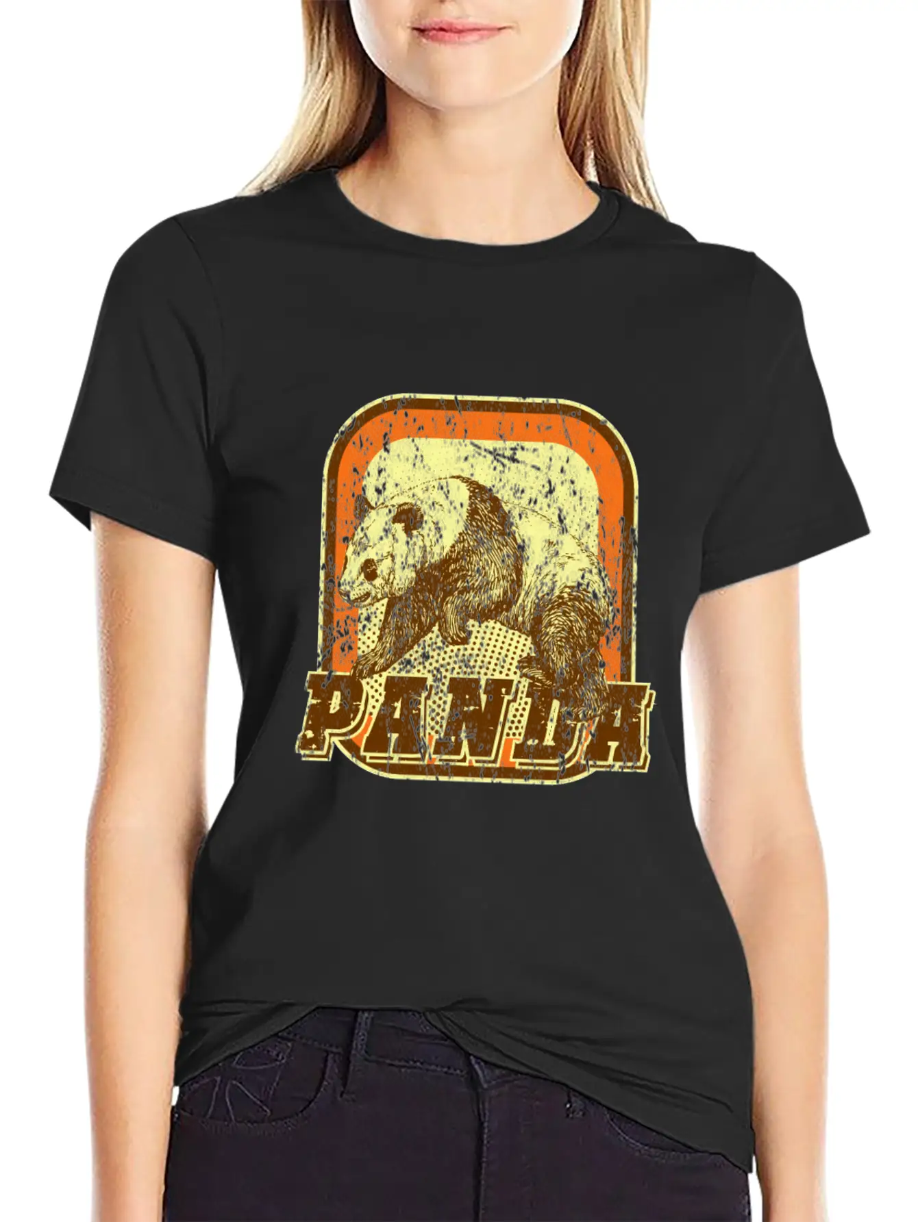 Panda Retro Classic Fit Graphic Tee For Daily Comfort – Unisex Cotton Shirt