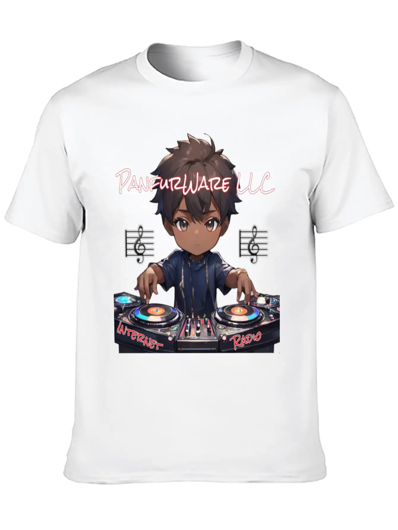 PanfurWare LLC Internet Radio Modern Fit Casual T-Shirt ��� Clean And Versatile Design