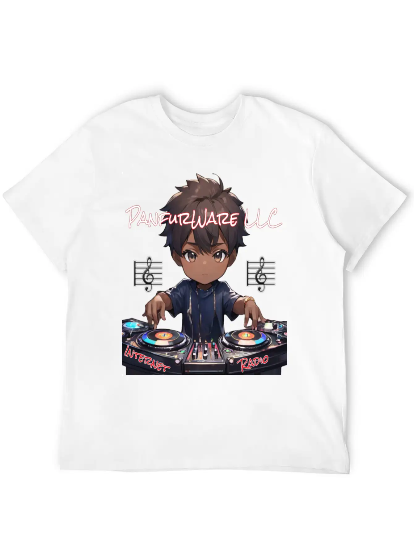 PanfurWare LLC Internet Radio Modern Fit Casual T-Shirt ��� Clean And Versatile Design