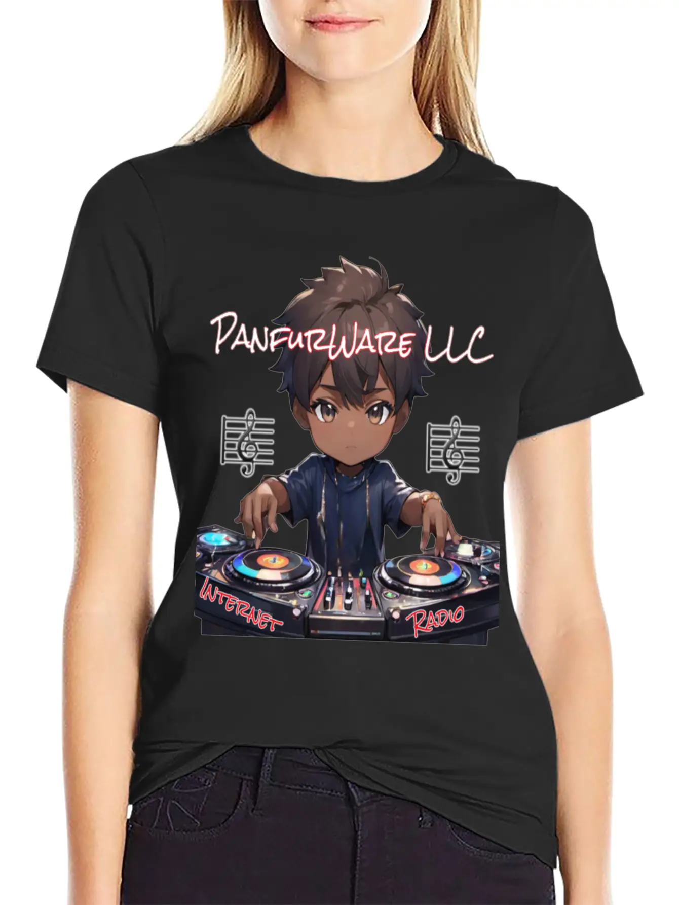 PanfurWare LLC Internet Radio Modern Fit Casual T-Shirt ��� Clean And Versatile Design