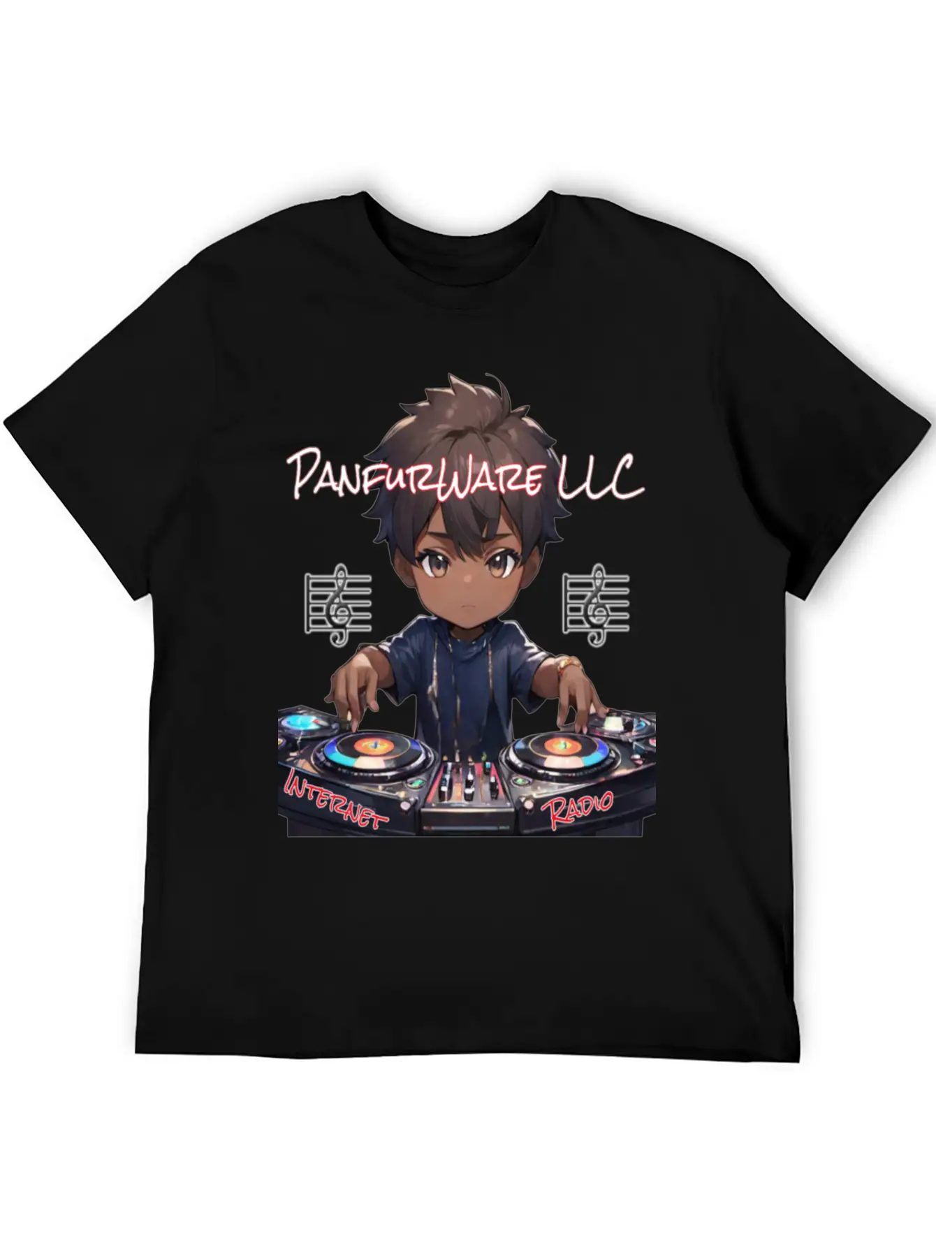 PanfurWare LLC Internet Radio Modern Fit Casual T-Shirt ��� Clean And Versatile Design