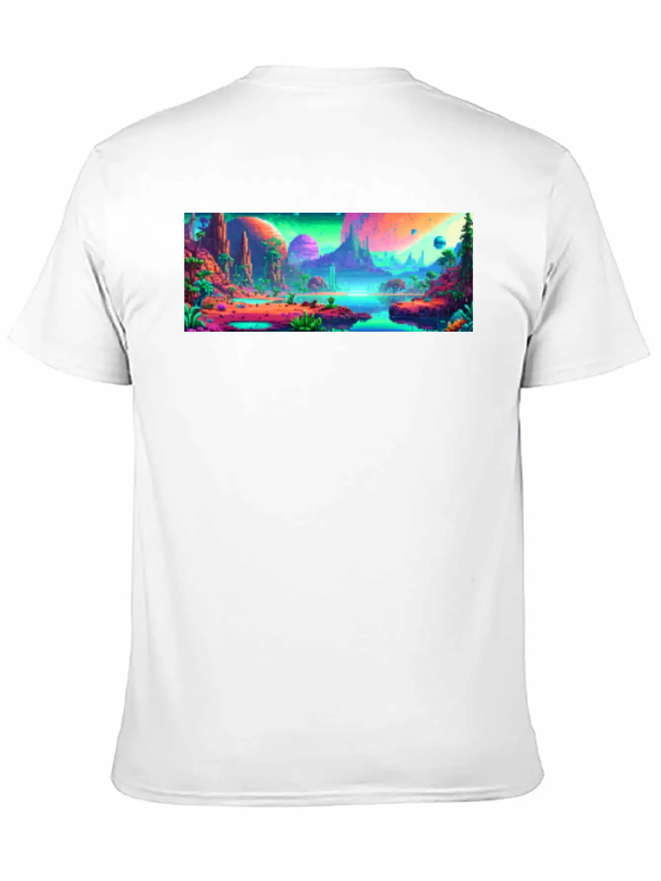 Panorama Mug - Retro - Alien Planet 01 Soft Cotton Short Sleeve Tee – Unisex Wardrobe Staple