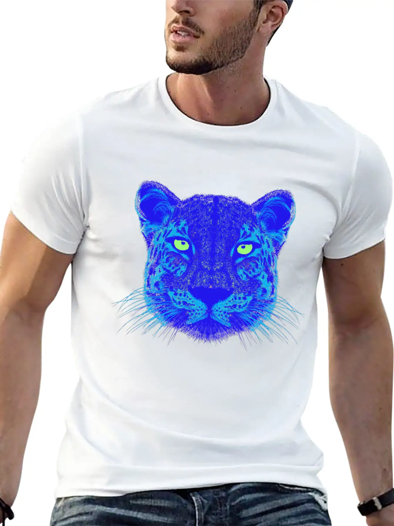 Panther EDM Lightweight Cotton T-Shirt – Daily Comfort Graphic Shirt