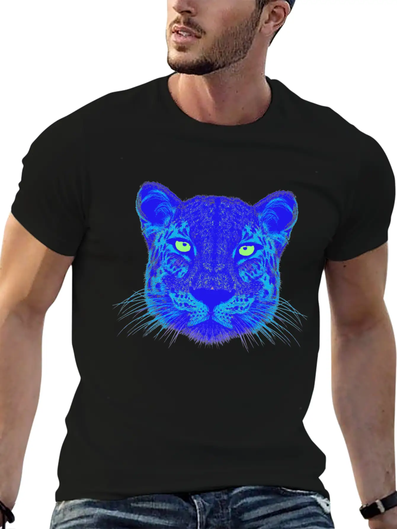 Panther EDM Lightweight Cotton T-Shirt – Daily Comfort Graphic Shirt