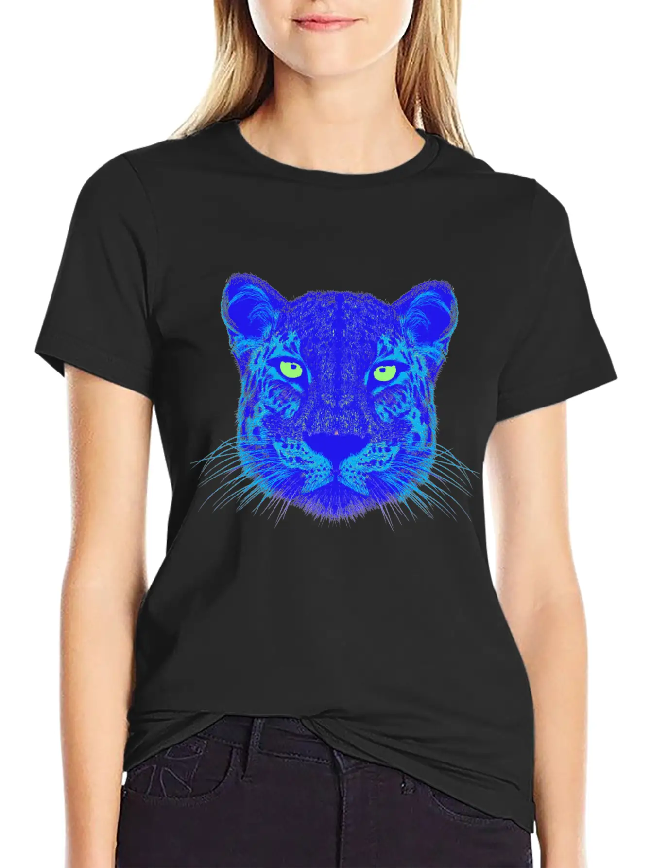 Panther EDM Lightweight Cotton T-Shirt – Daily Comfort Graphic Shirt