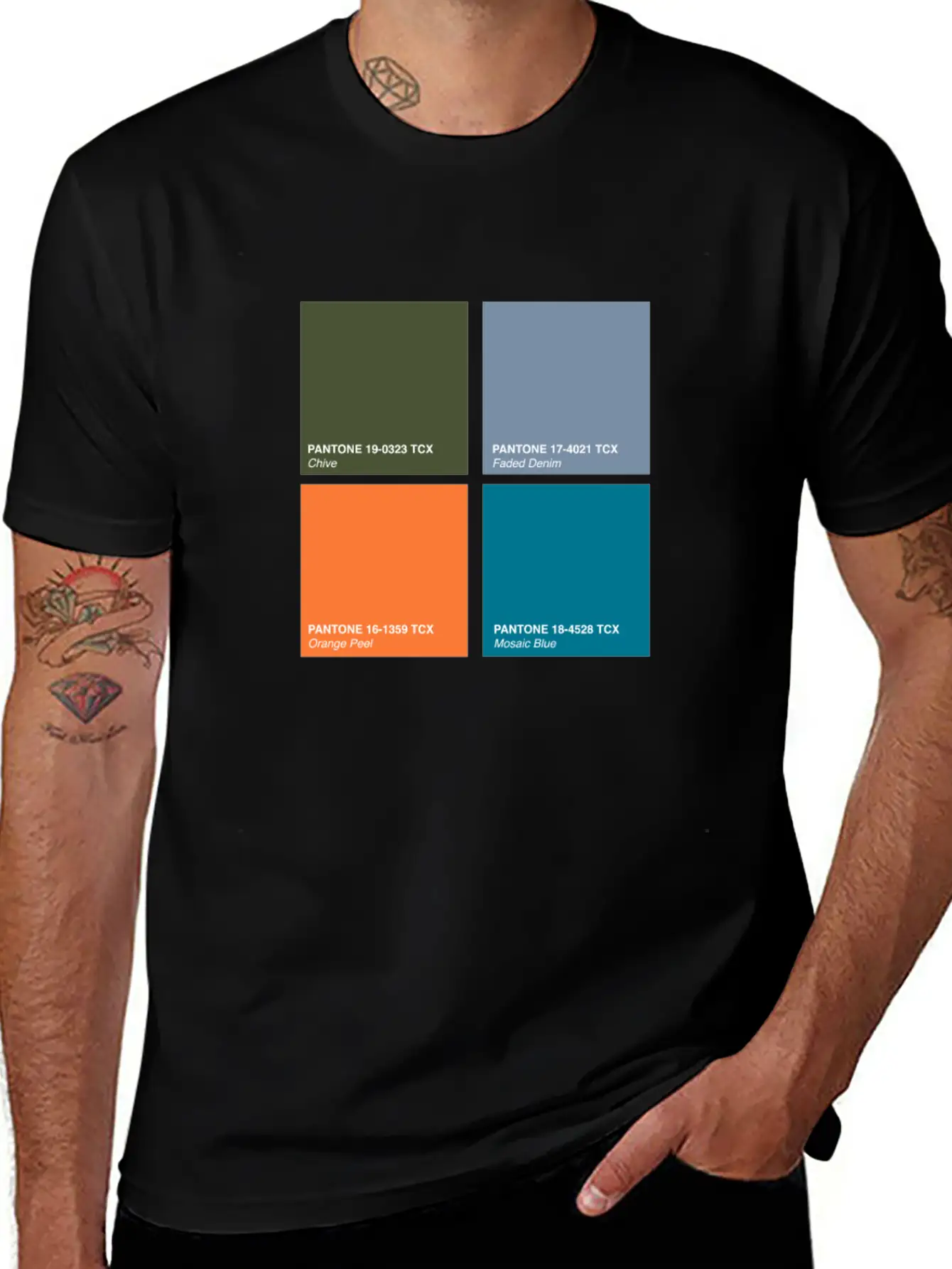 Pantone 2020 Color Palette Pt. 2 - Chive - Faded Lightweight Cotton T-Shirt – Daily Comfort Graphic Shirt
