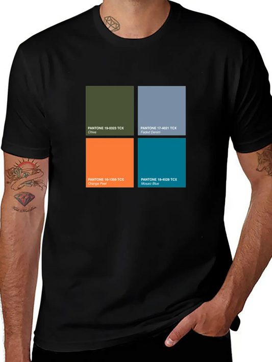 Pantone 2020 Color Palette Pt. 2 - Chive - Faded Lightweight Cotton T-Shirt – Daily Comfort Graphic Shirt