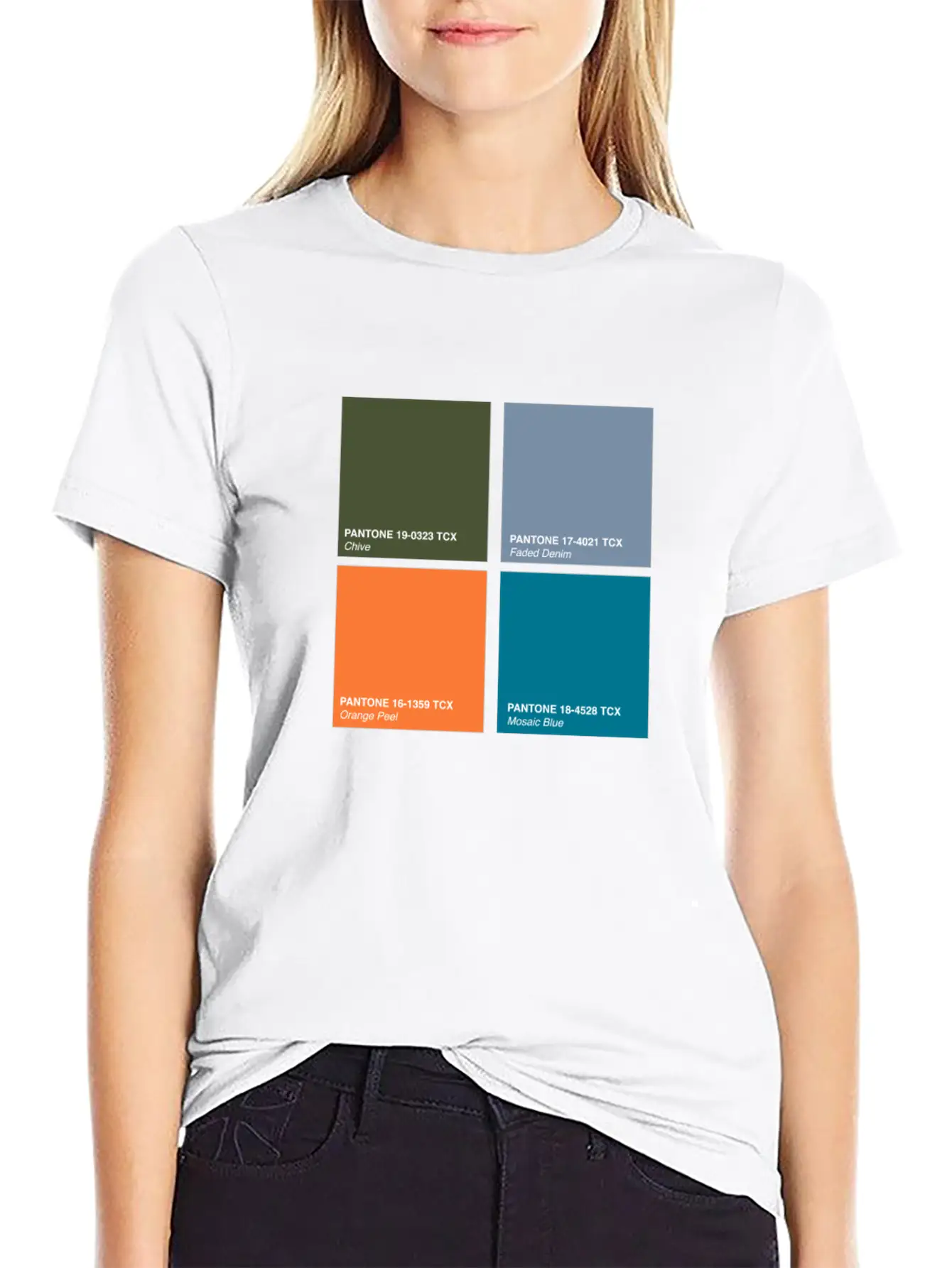 Pantone 2020 Color Palette Pt. 2 - Chive - Faded Lightweight Cotton T-Shirt – Daily Comfort Graphic Shirt