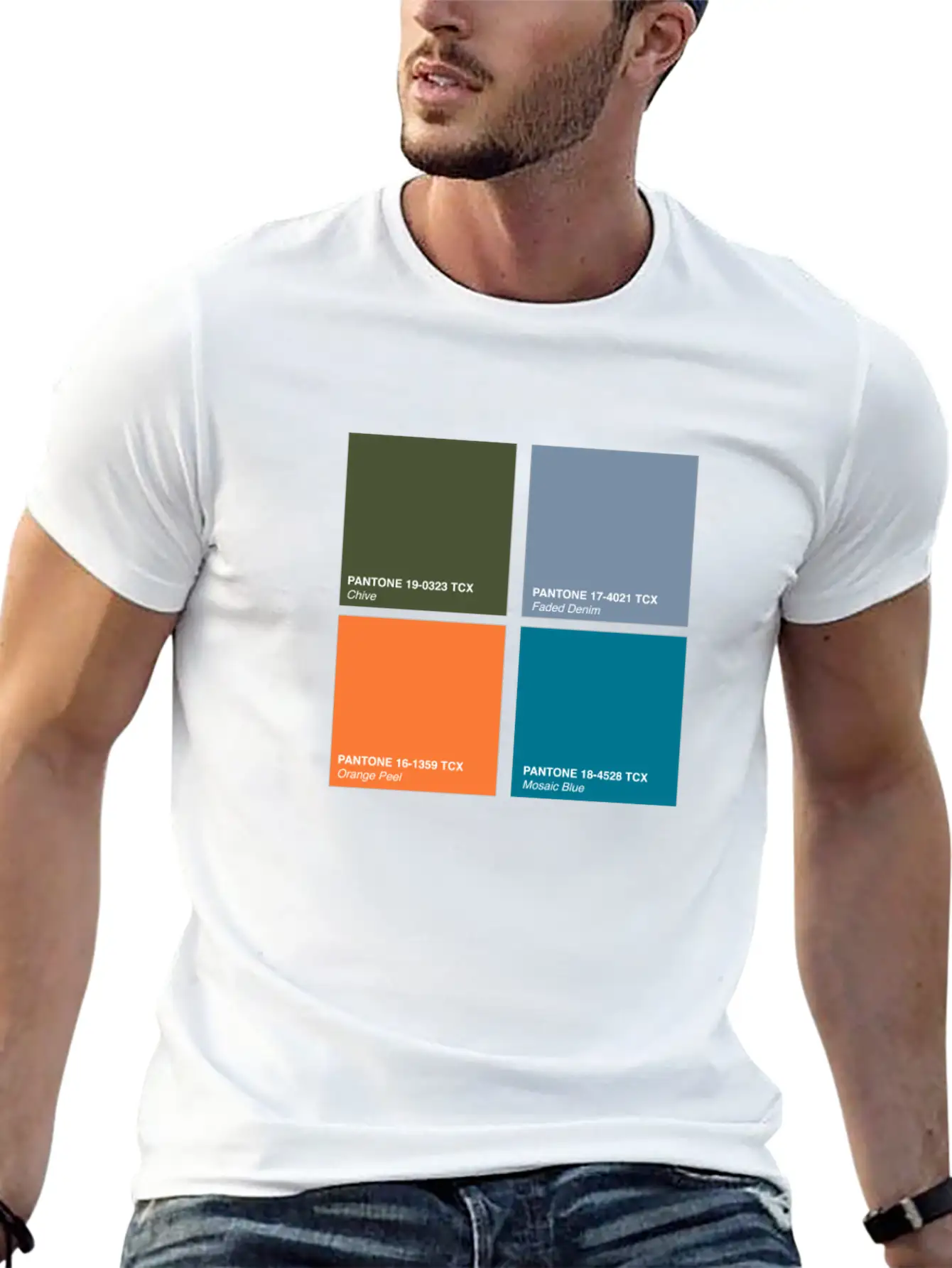 Pantone 2020 Color Palette Pt. 2 - Chive - Faded Lightweight Cotton T-Shirt – Daily Comfort Graphic Shirt