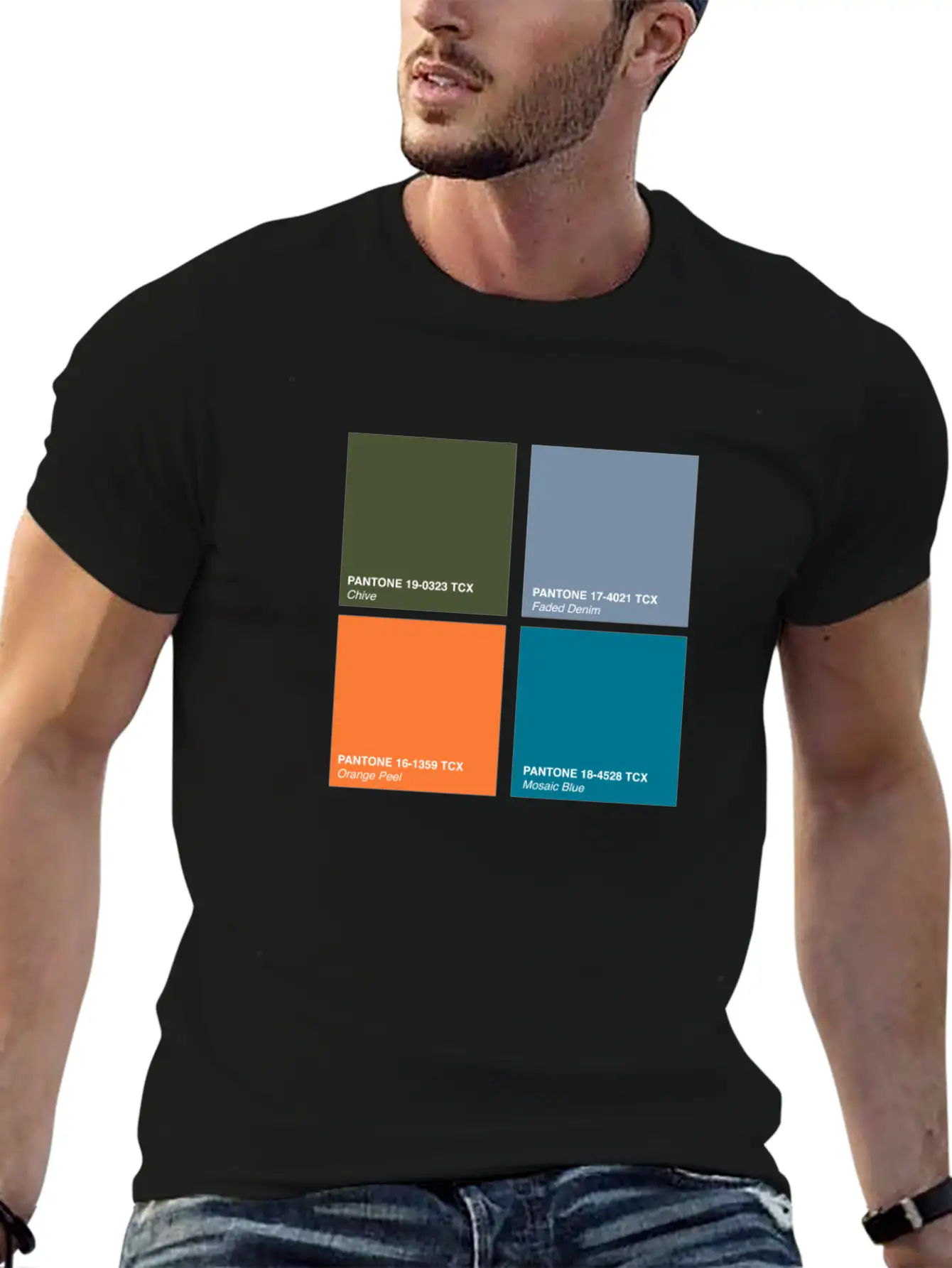Pantone 2020 Color Palette Pt. 2 - Chive - Faded Lightweight Cotton T-Shirt – Daily Comfort Graphic Shirt