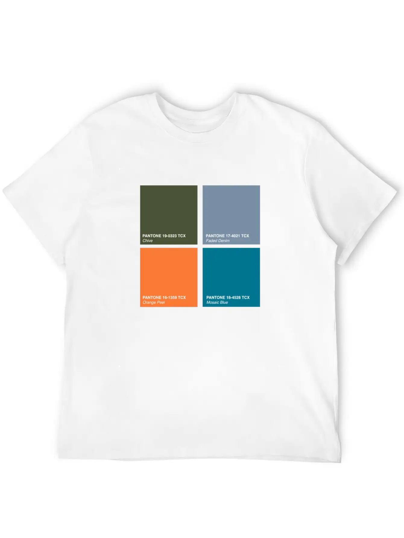 Pantone 2020 Color Palette Pt. 2 - Chive - Faded Lightweight Cotton T-Shirt – Daily Comfort Graphic Shirt