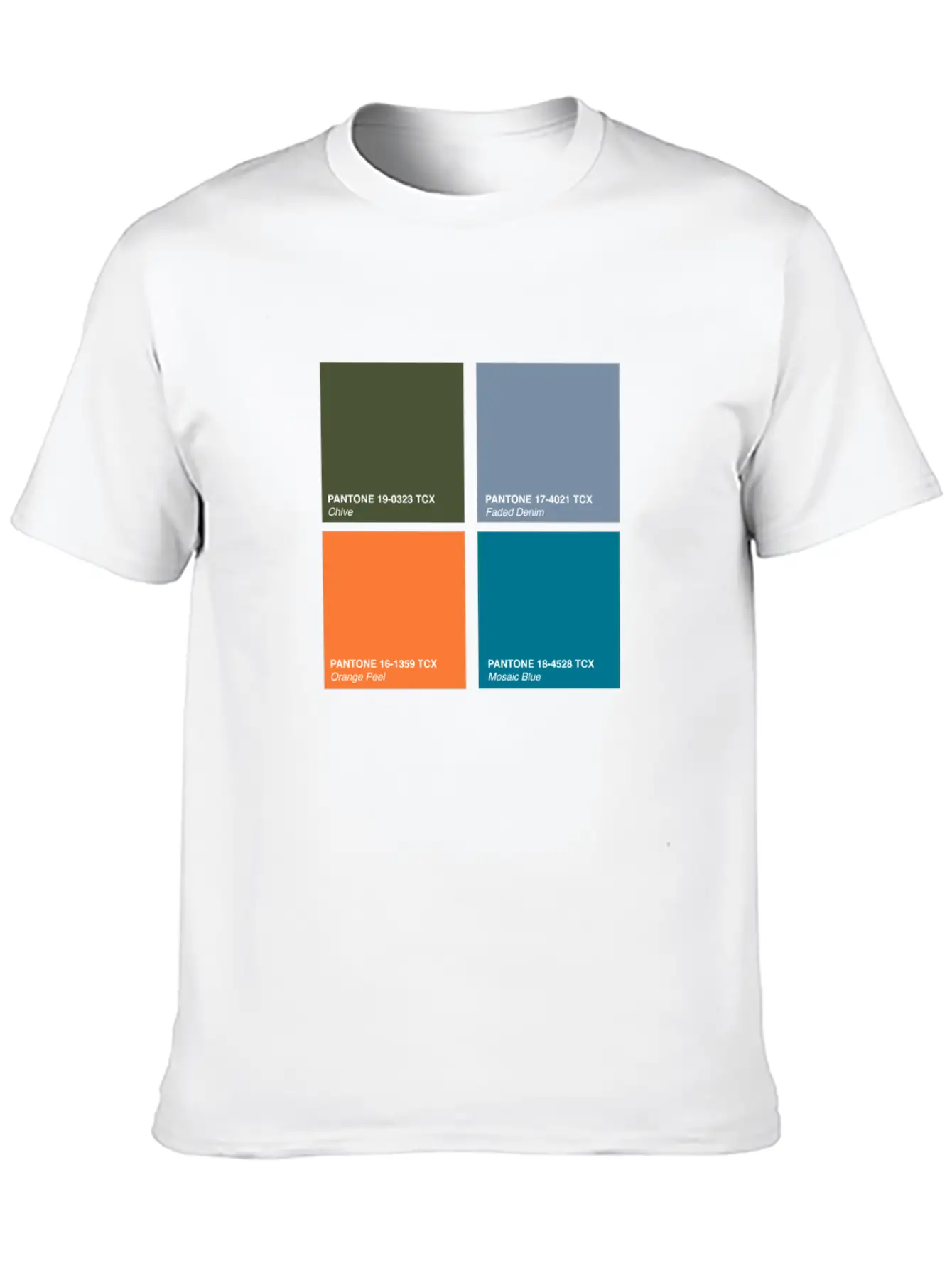 Pantone 2020 Color Palette Pt. 2 - Chive - Faded Lightweight Cotton T-Shirt – Daily Comfort Graphic Shirt