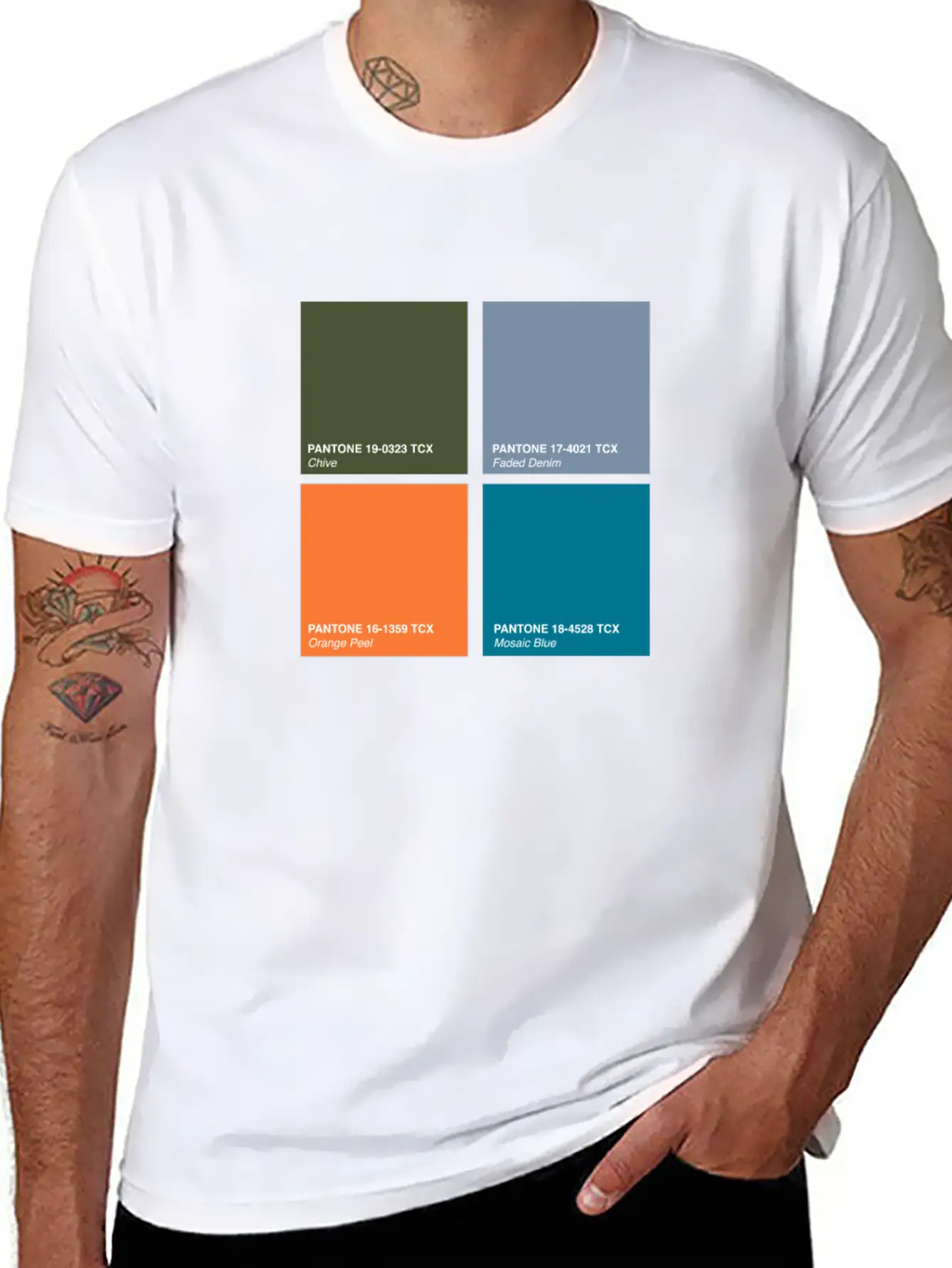 Pantone 2020 Color Palette Pt. 2 - Chive - Faded Lightweight Cotton T-Shirt – Daily Comfort Graphic Shirt
