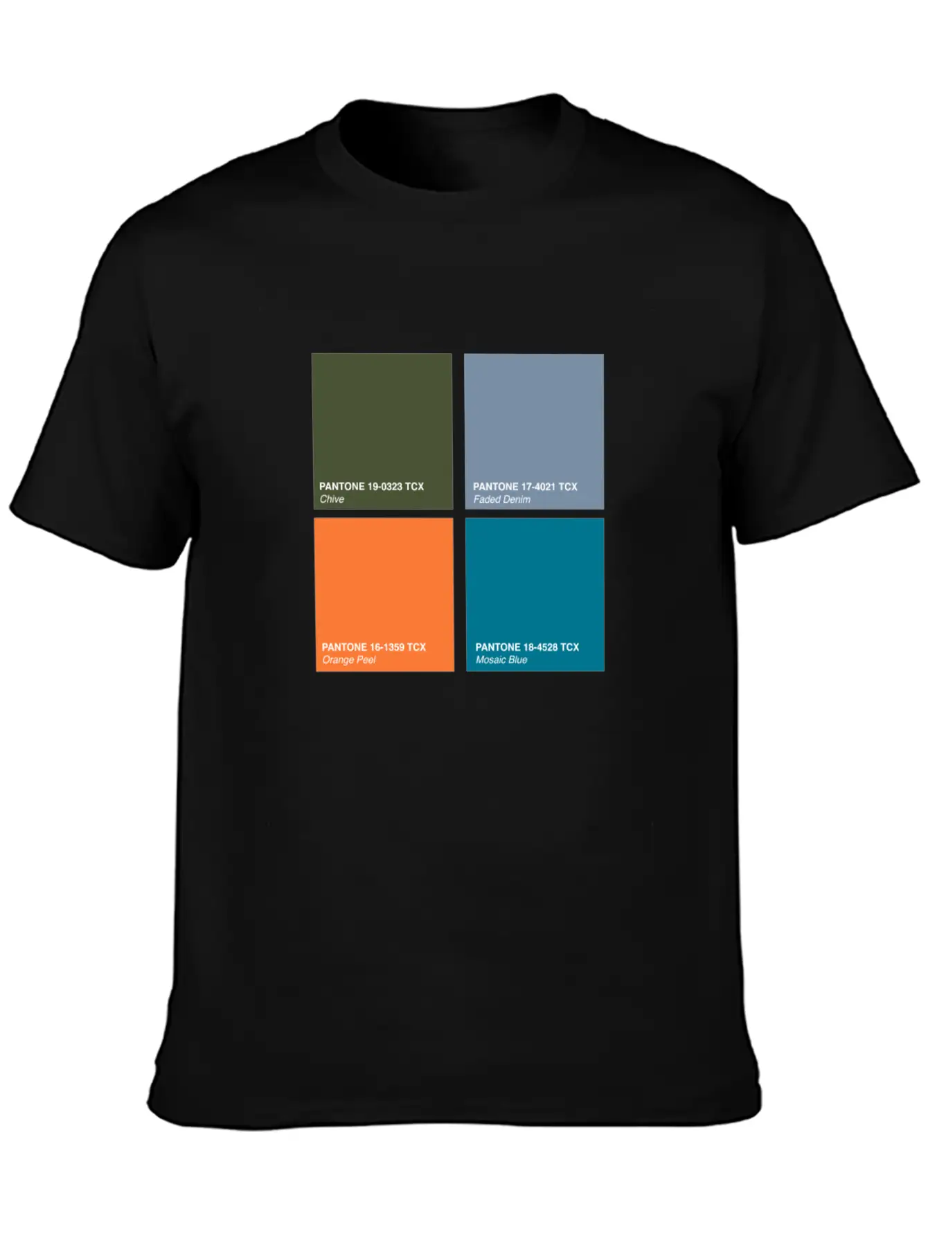 Pantone 2020 Color Palette Pt. 2 - Chive - Faded Lightweight Cotton T-Shirt – Daily Comfort Graphic Shirt