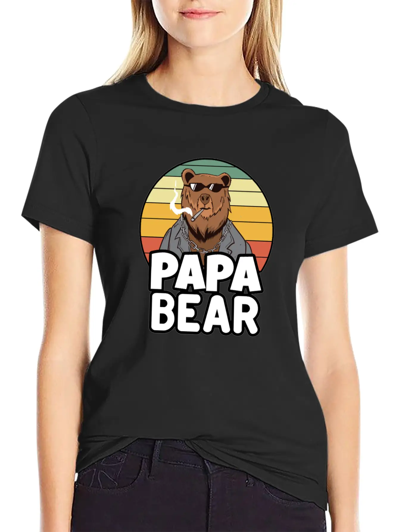Papa Bear - Funny Gift For Dads With A Cool Bear Soft Cotton Short Sleeve Tee – Unisex Wardrobe Staple