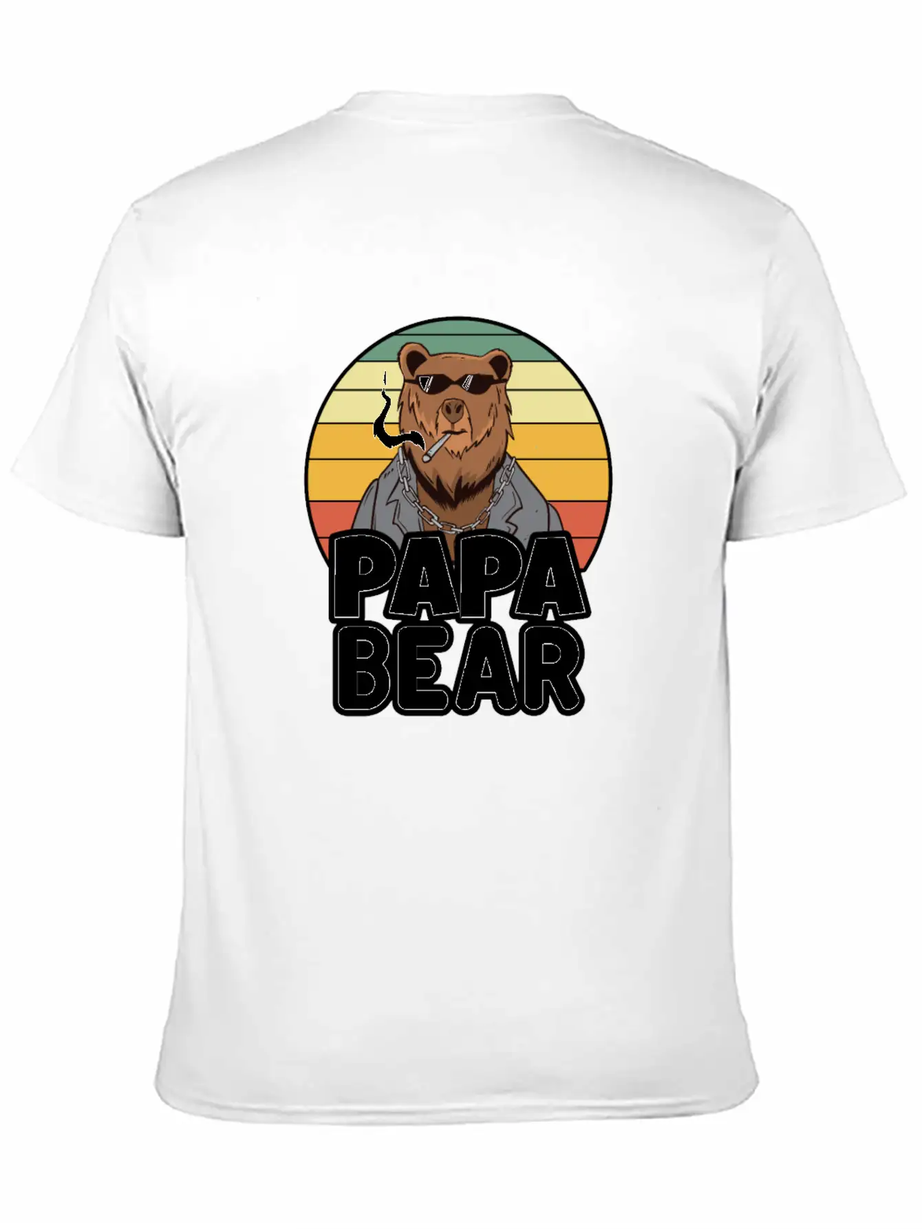 Papa Bear - Funny Gift For Dads With A Cool Bear Soft Cotton Short Sleeve Tee – Unisex Wardrobe Staple