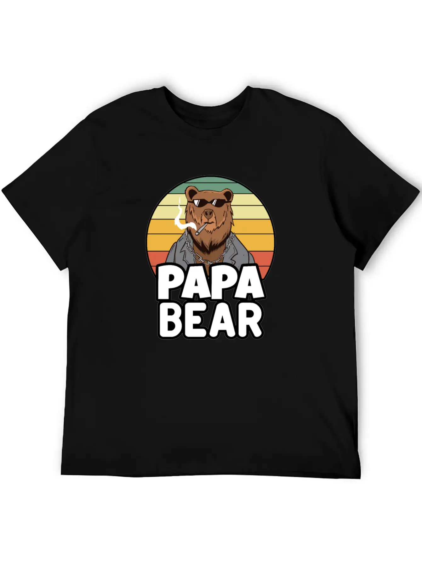 Papa Bear - Funny Gift For Dads With A Cool Bear Soft Cotton Short Sleeve Tee – Unisex Wardrobe Staple