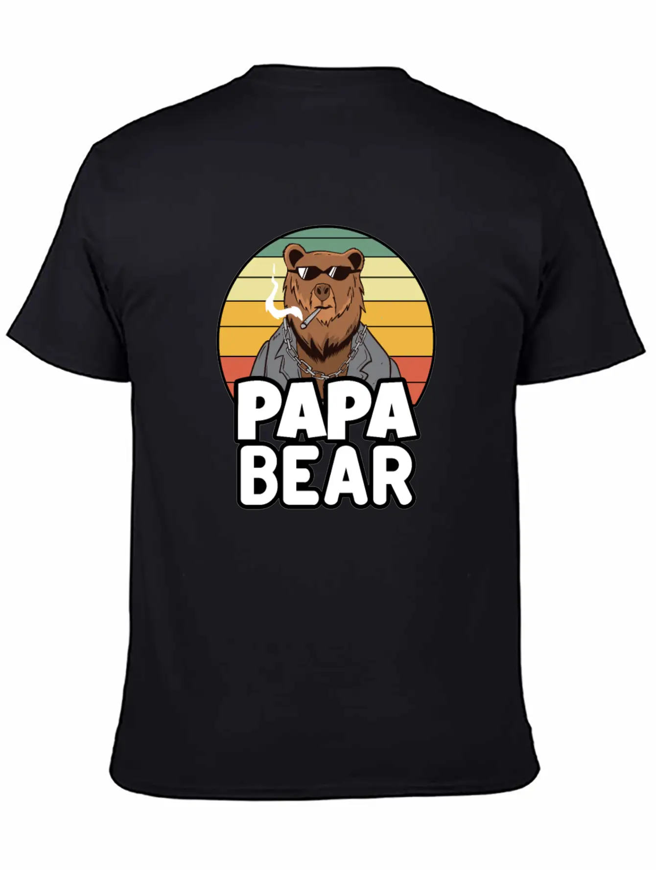 Papa Bear - Funny Gift For Dads With A Cool Bear Soft Cotton Short Sleeve Tee – Unisex Wardrobe Staple