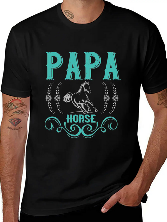 Papa Horse Unisex Casual T-Shirt – Clean Design For Daily Comfort