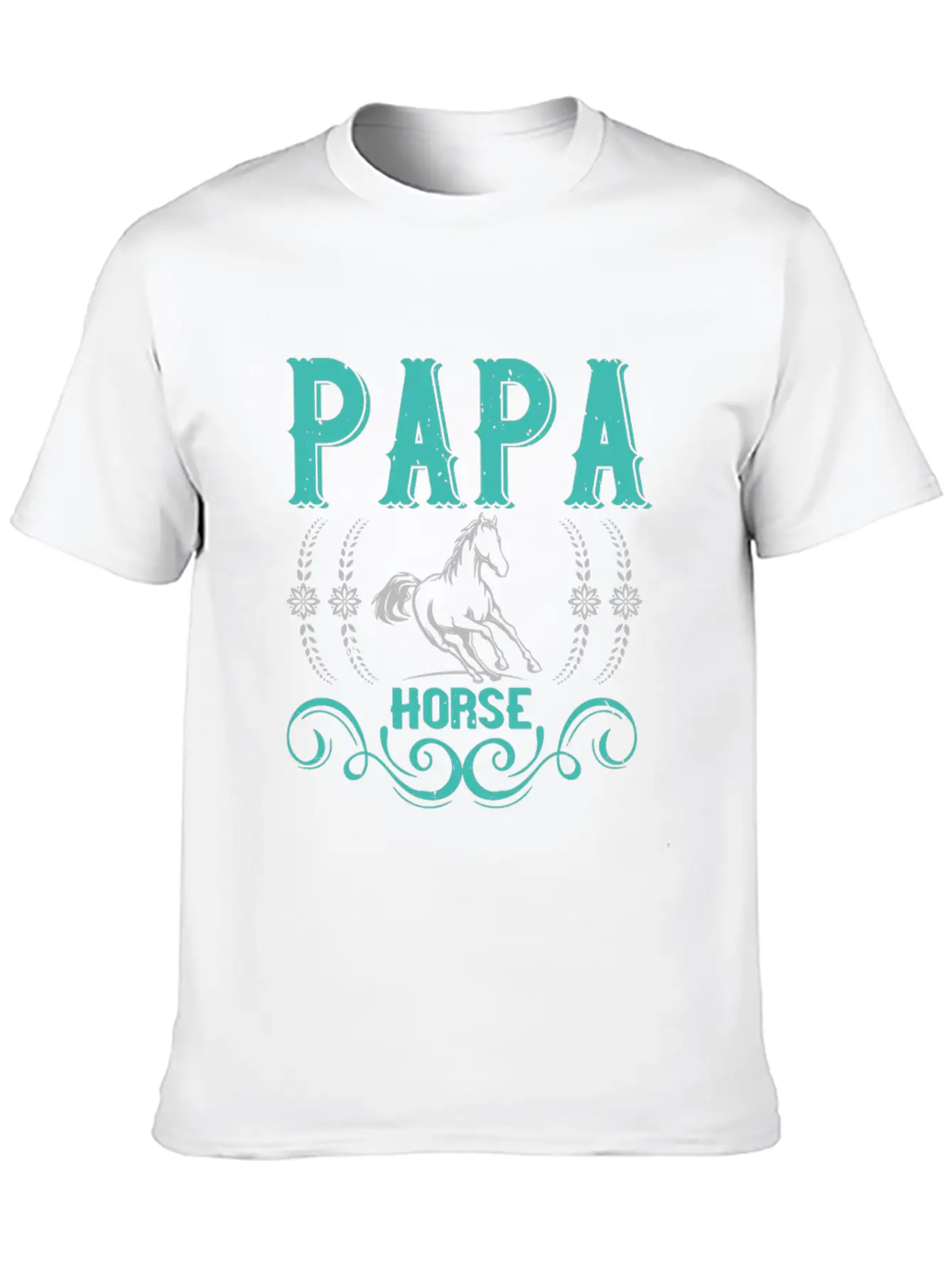 Papa Horse Unisex Casual T-Shirt – Clean Design For Daily Comfort