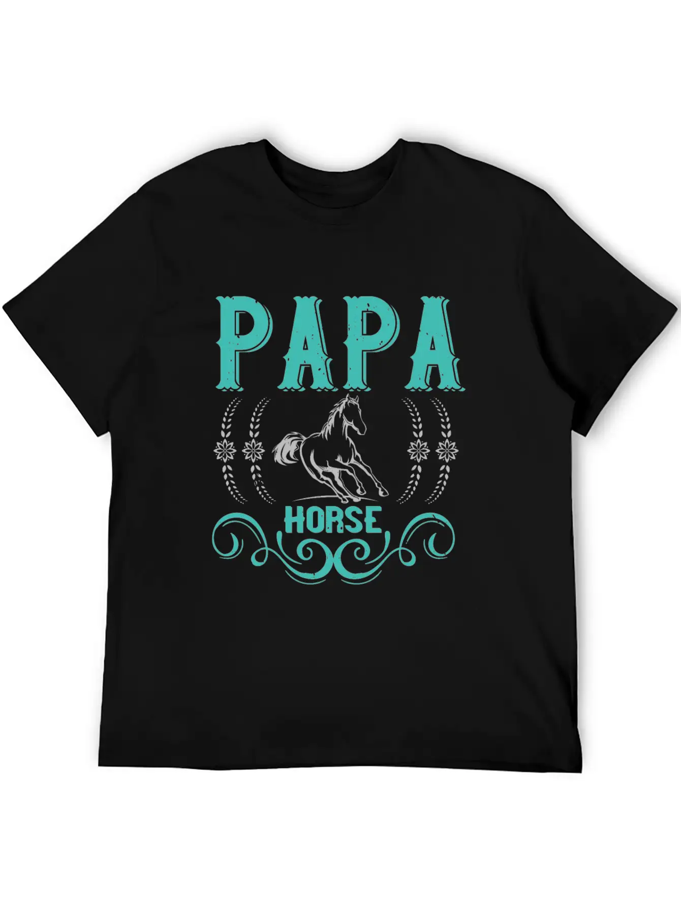 Papa Horse Unisex Casual T-Shirt – Clean Design For Daily Comfort