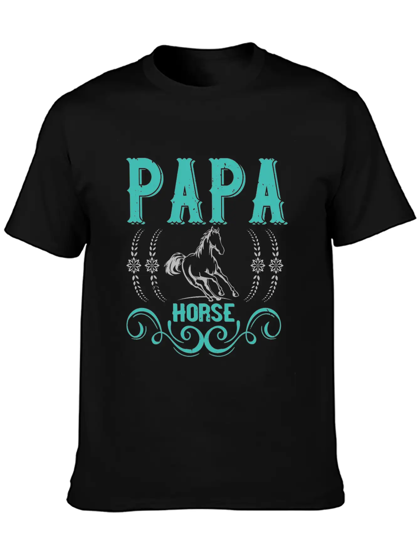 Papa Horse Unisex Casual T-Shirt – Clean Design For Daily Comfort