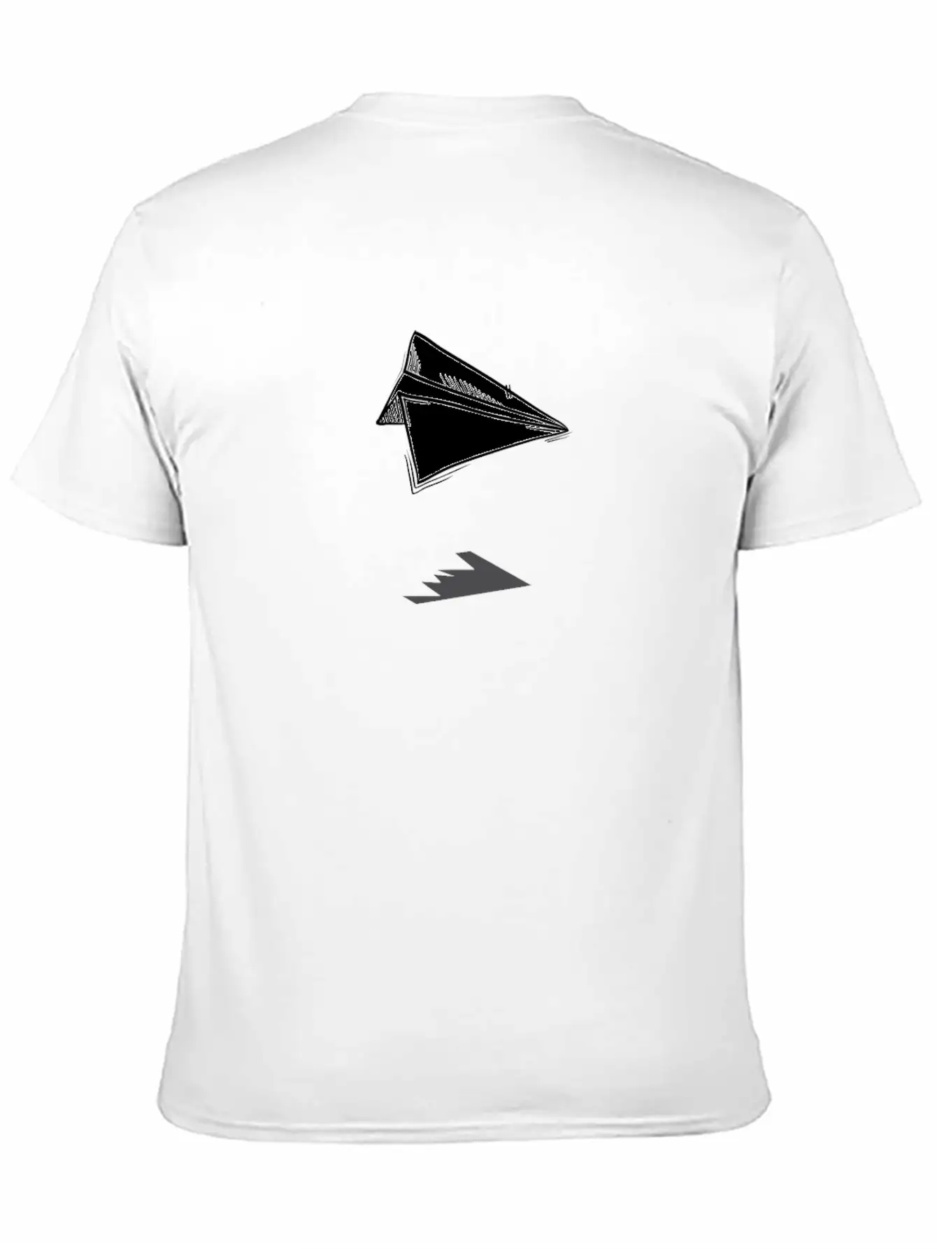Paper Airplane Shadow Comic Plane Aircraft Soft Cotton Short Sleeve Tee – Unisex Wardrobe Staple