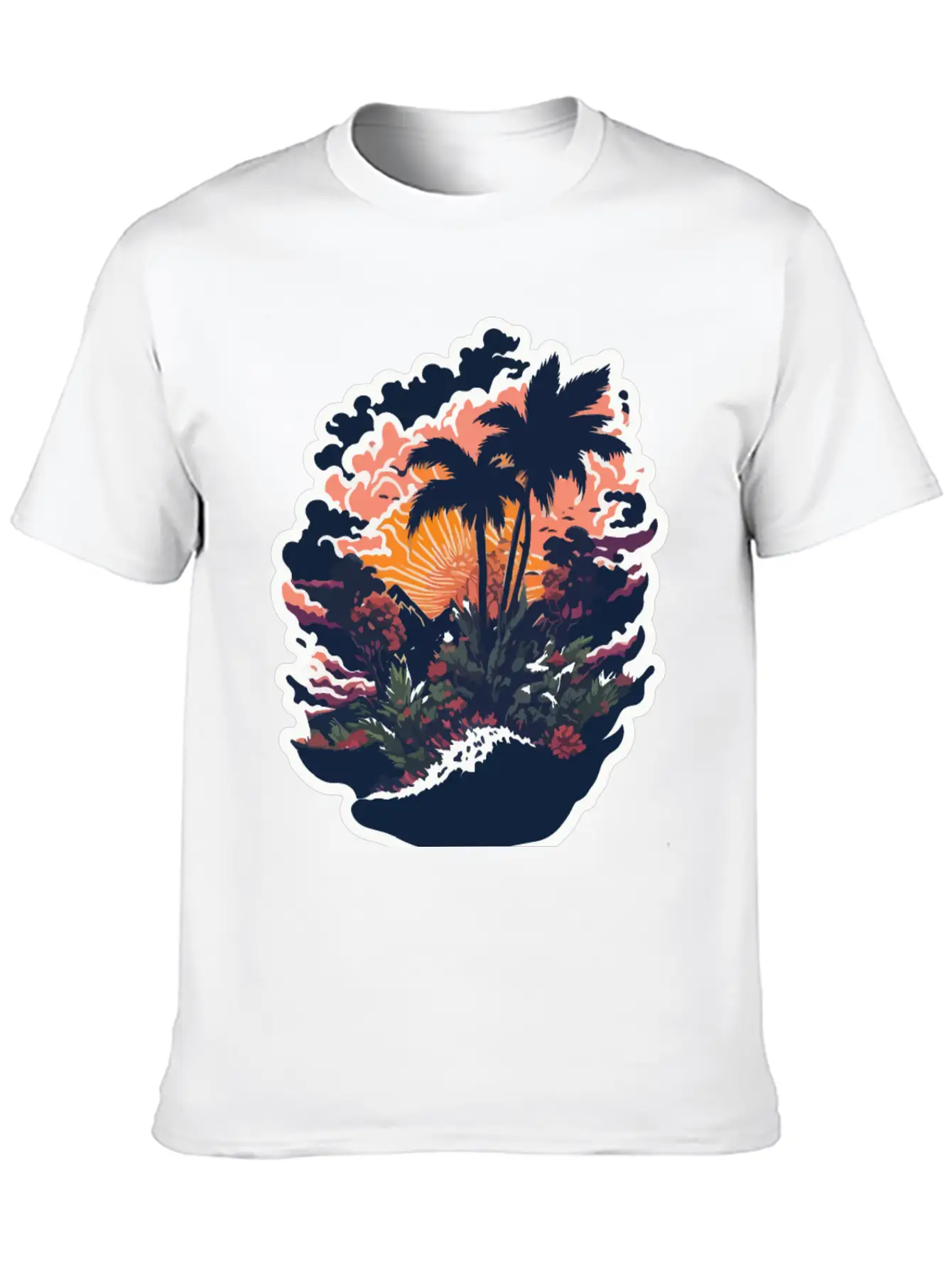 Paradise Island Basic Graphic T-Shirt – Daily Comfort In Soft Cotton