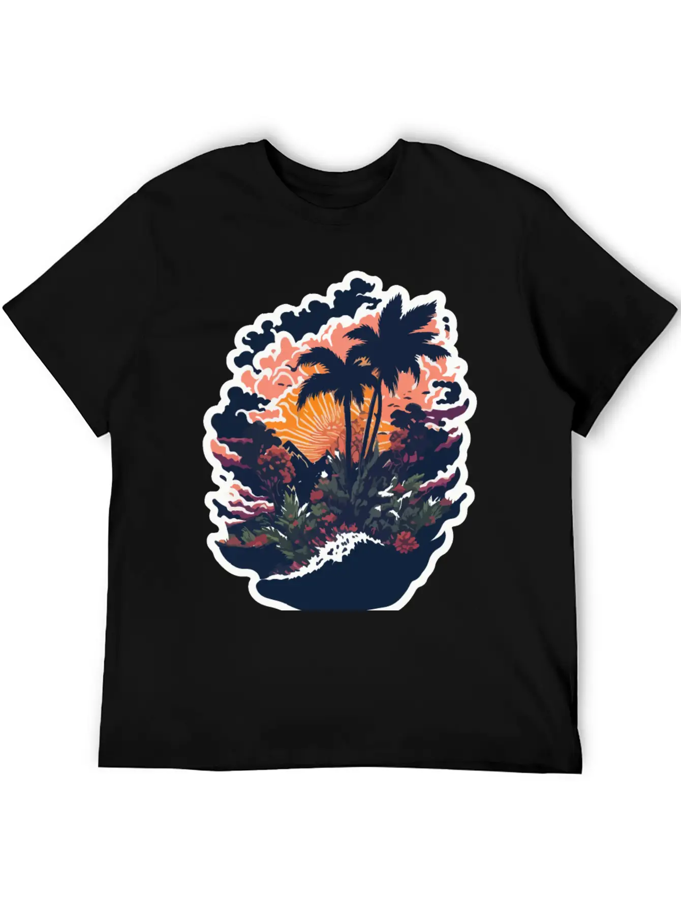Paradise Island Basic Graphic T-Shirt – Daily Comfort In Soft Cotton