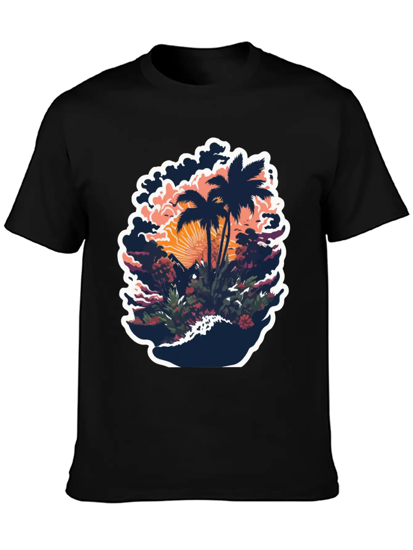 Paradise Island Basic Graphic T-Shirt – Daily Comfort In Soft Cotton